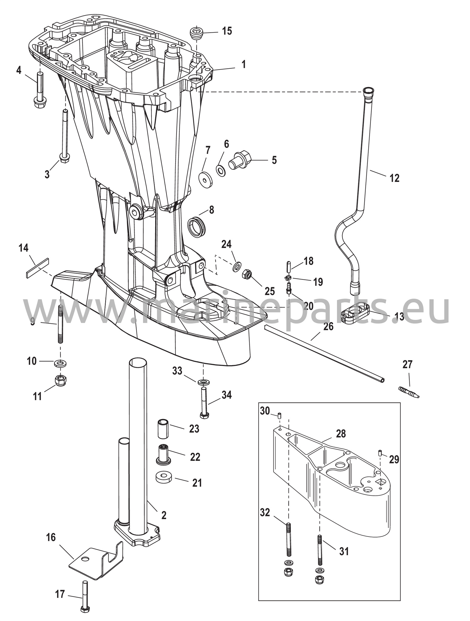 Voimansiirron akselinkotelo