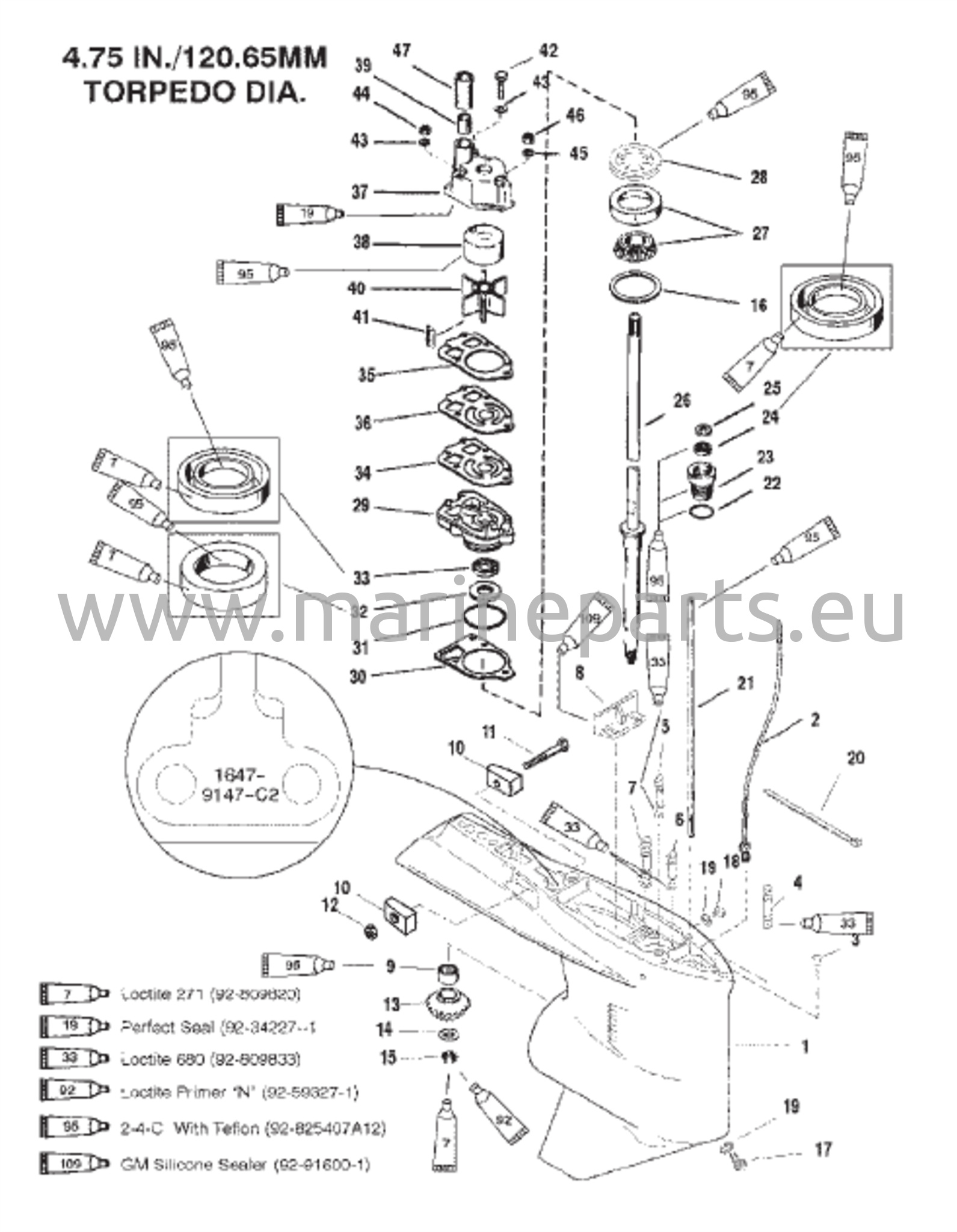 Vaihteiston kotelo (voimansiirto-akseli-vastakappale S/N-0G438000 ja siitä eteenpäin)