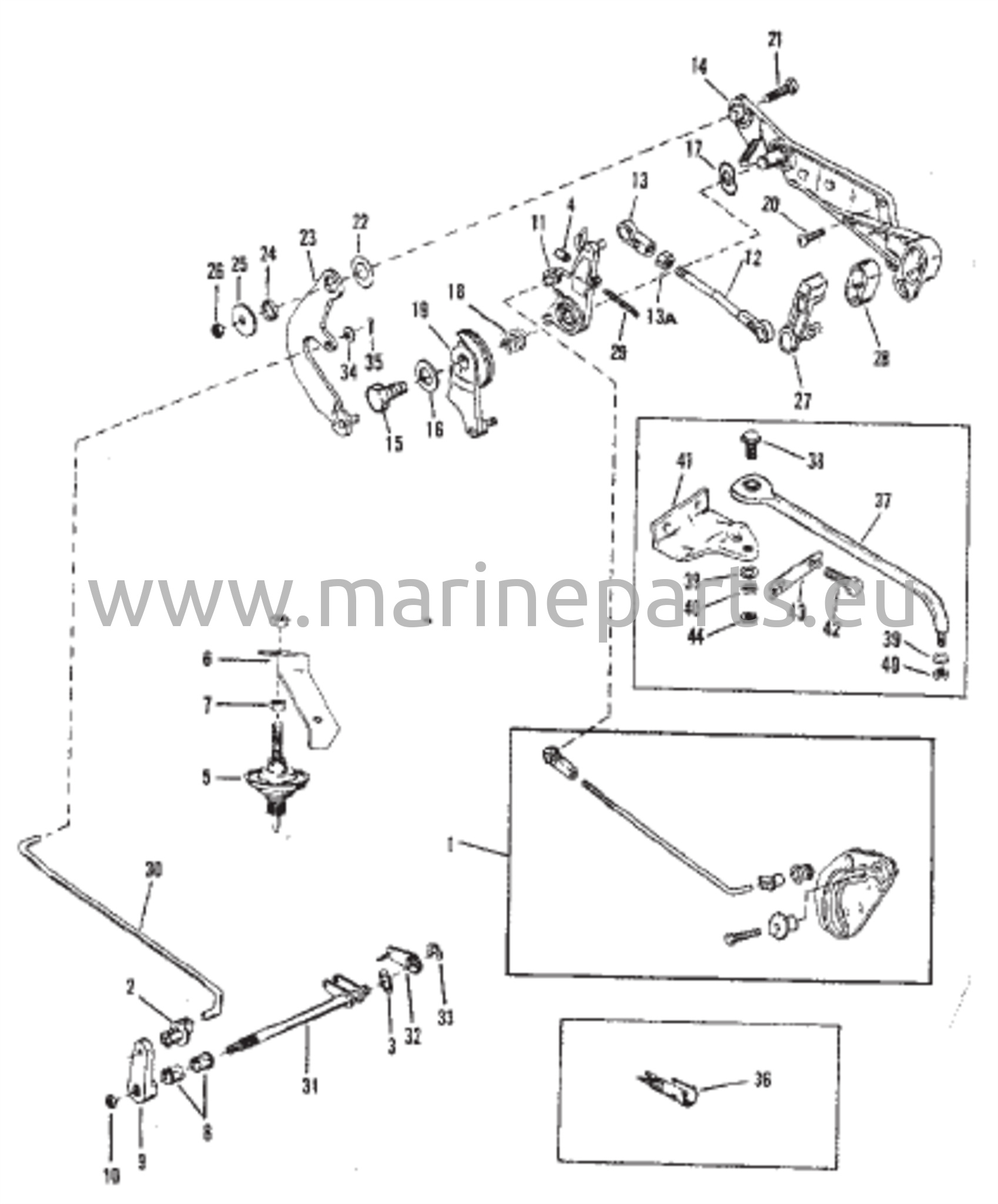 Throttle and Shift Linkage (Electric/Manual Remote Control) 