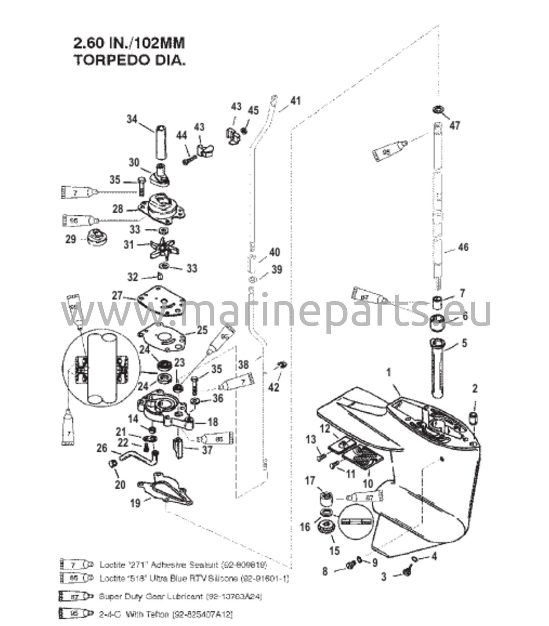 Vaihteiston kotelo vetoakselille - 2,00:1 vaihdekerroin