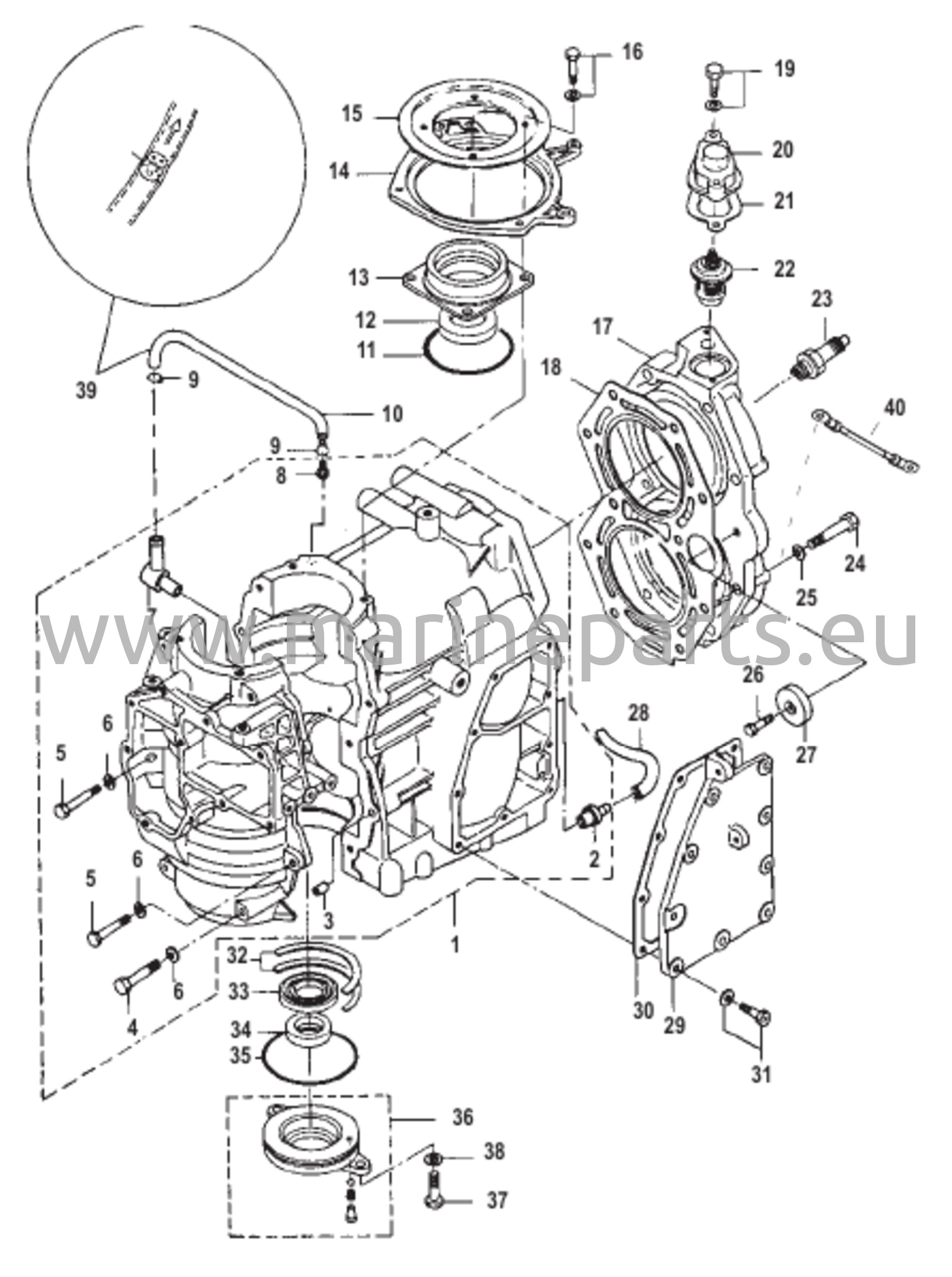Sylinterilohko sarjanumero 0N162743 ja sitä alemmat