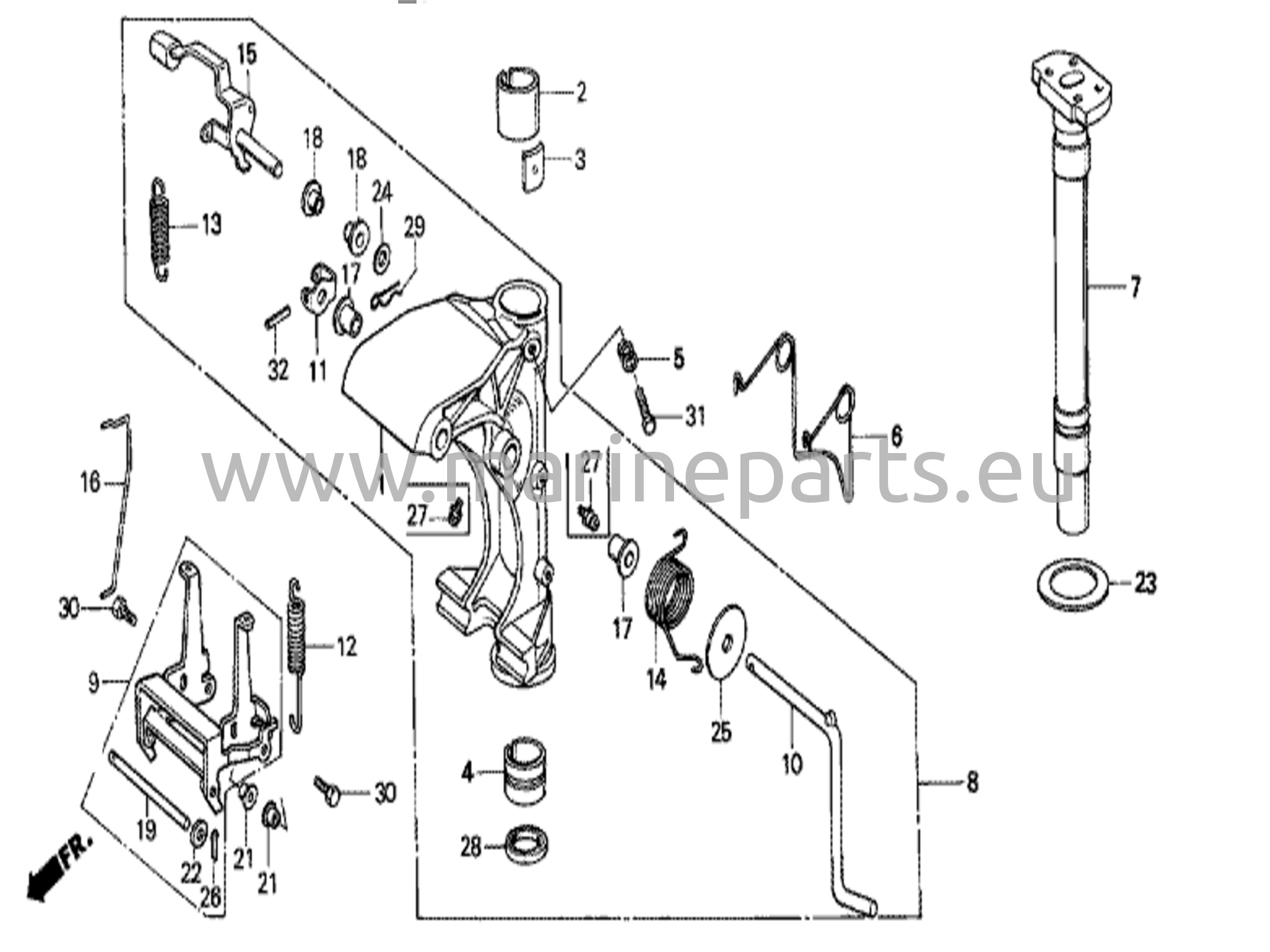 Svänghus / svängaxel (1)
