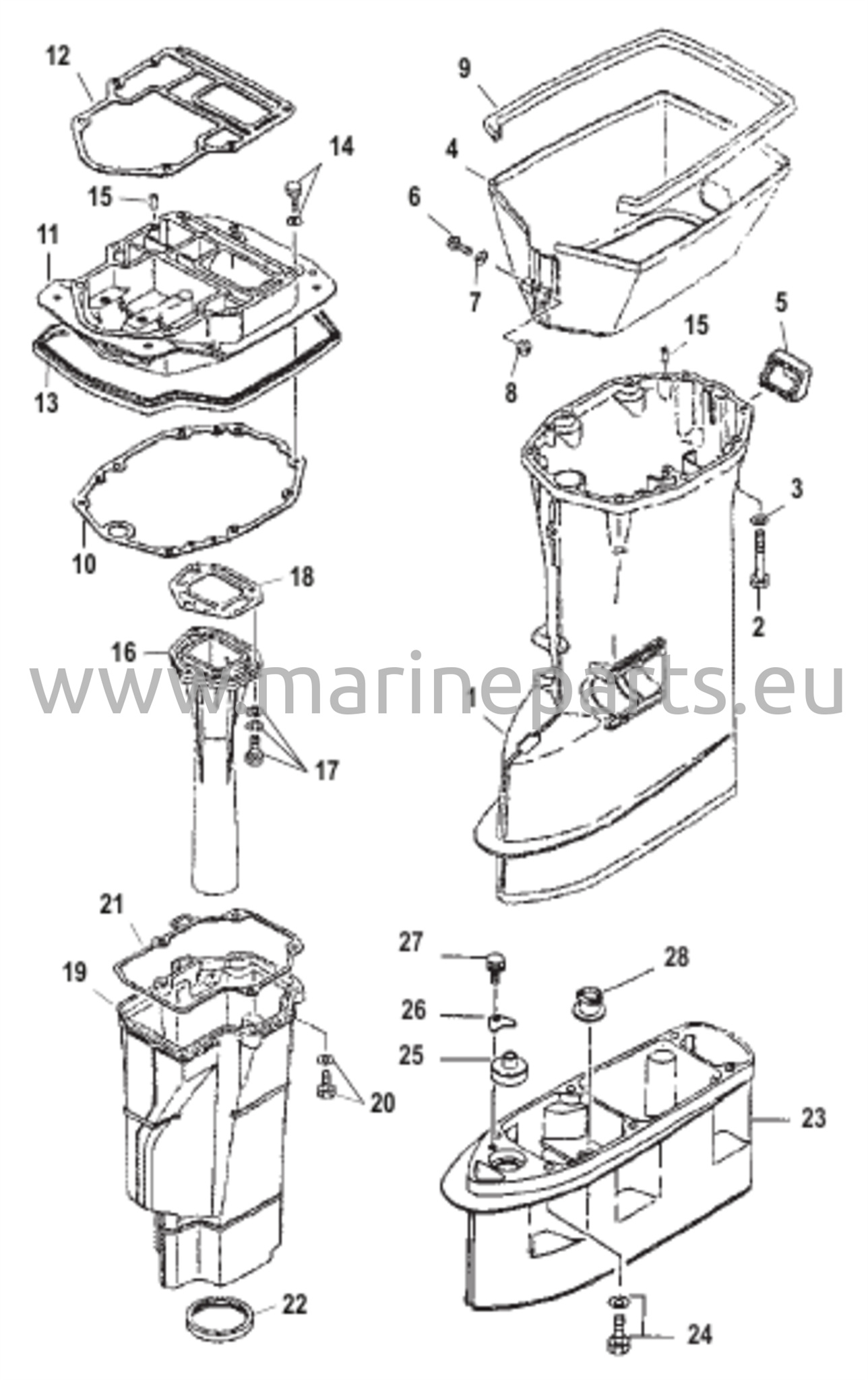Voimansiirron akselikotelo
