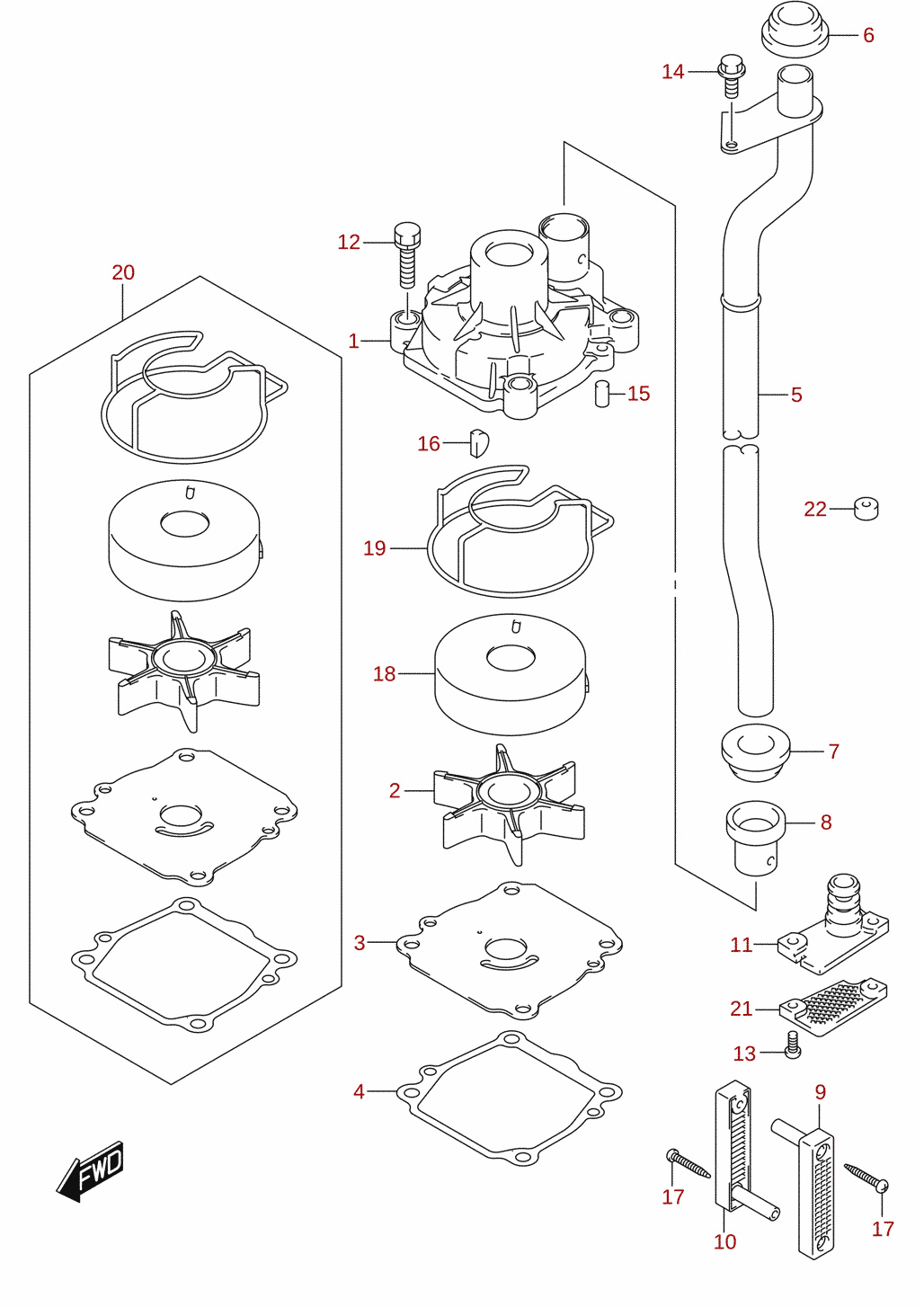 Water pump (DF50)