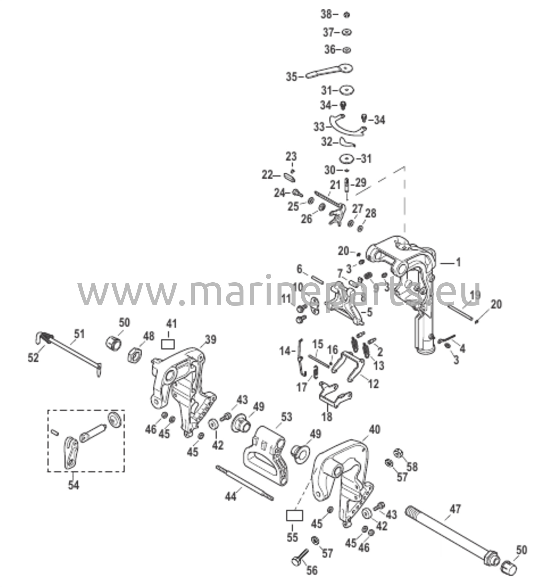 Puristinkiinnikkeet/Kääntyvä kiinnike manuaaliseen kallistukseen