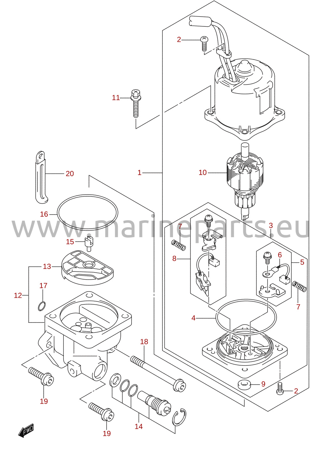 PTT motor (DF200T)