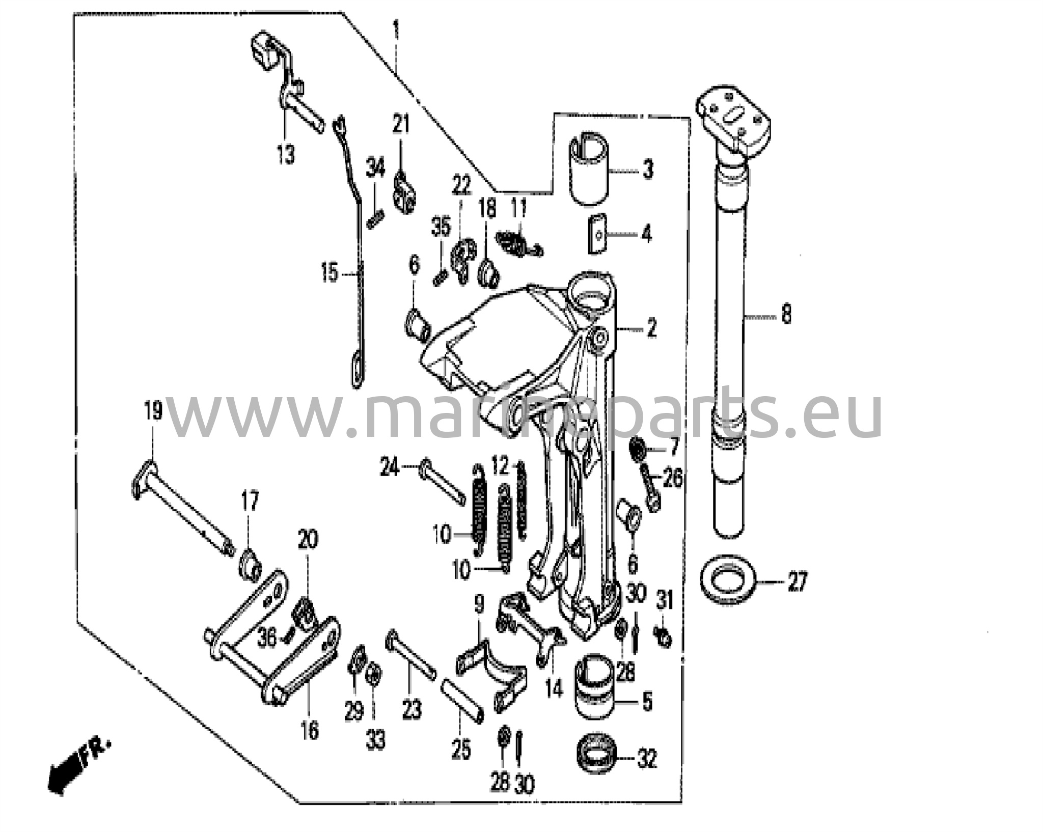 Klämfäste, svängfäste