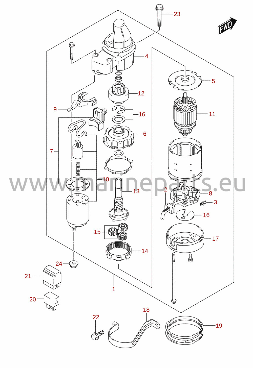 Startmotor (E-starter)