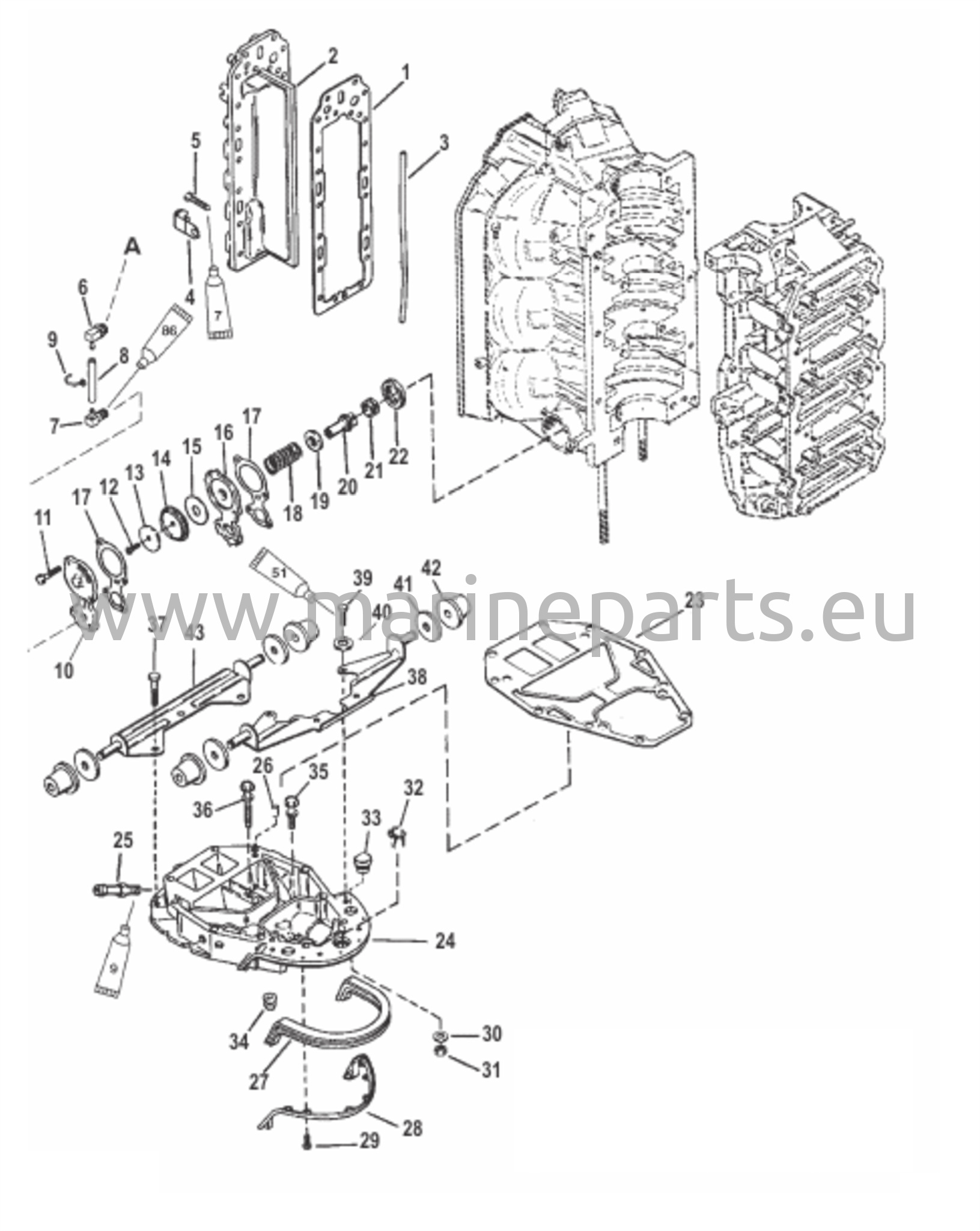 Exhaust Manifold and Exhaust Plate 