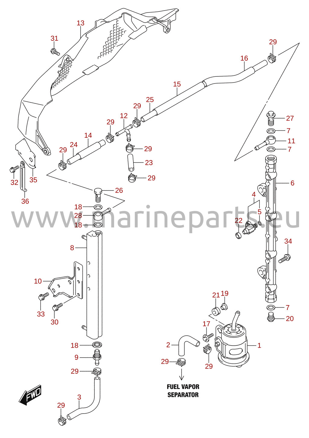 Injecteur de carburant (DF150TG, DF150ZG, DF175TG, DF175ZG)