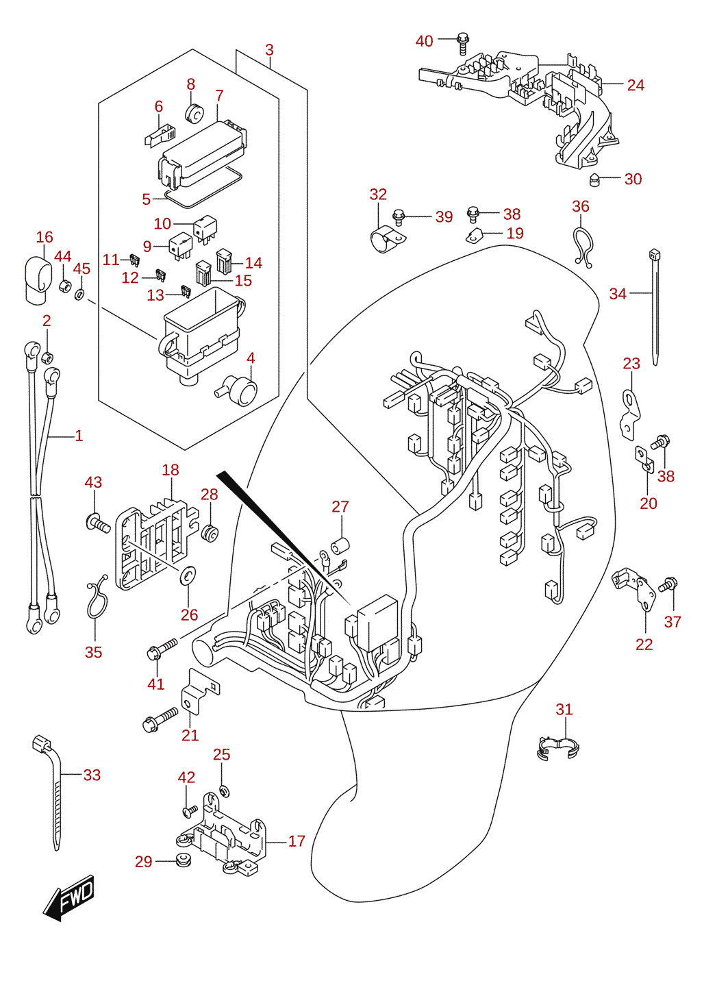 Kabelstam (DF350A)