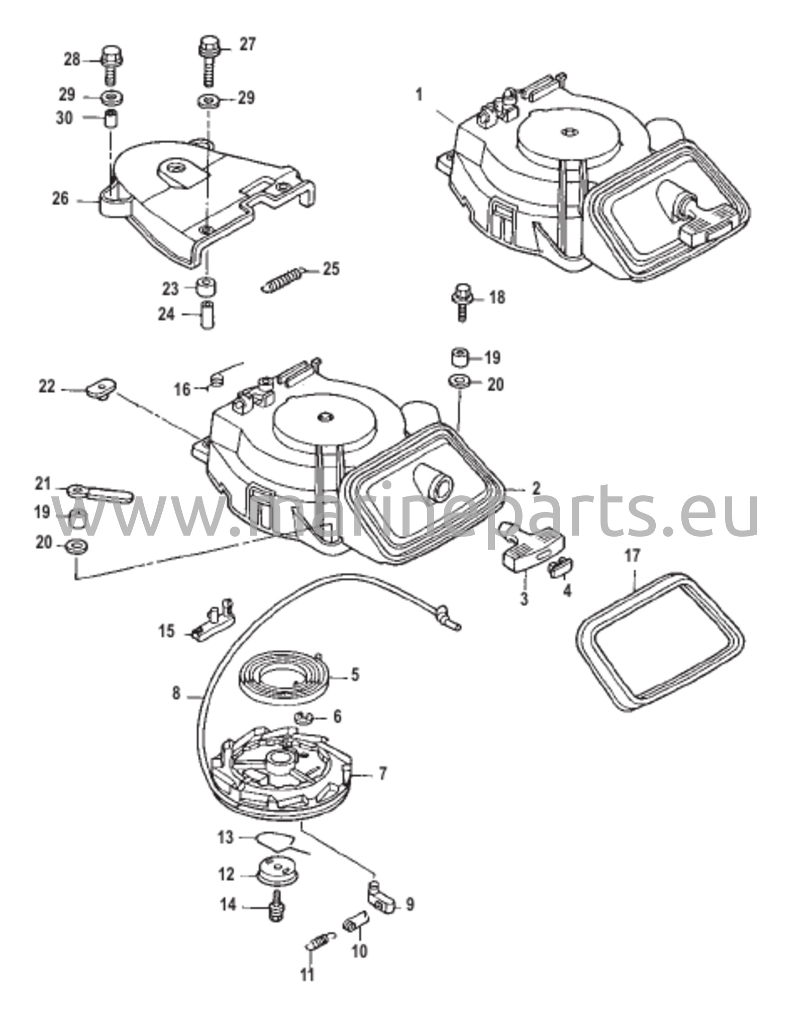 Käynnistimen vetolaite