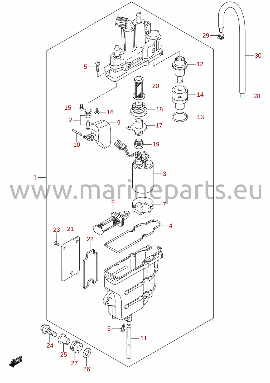 Fuel vapor separator