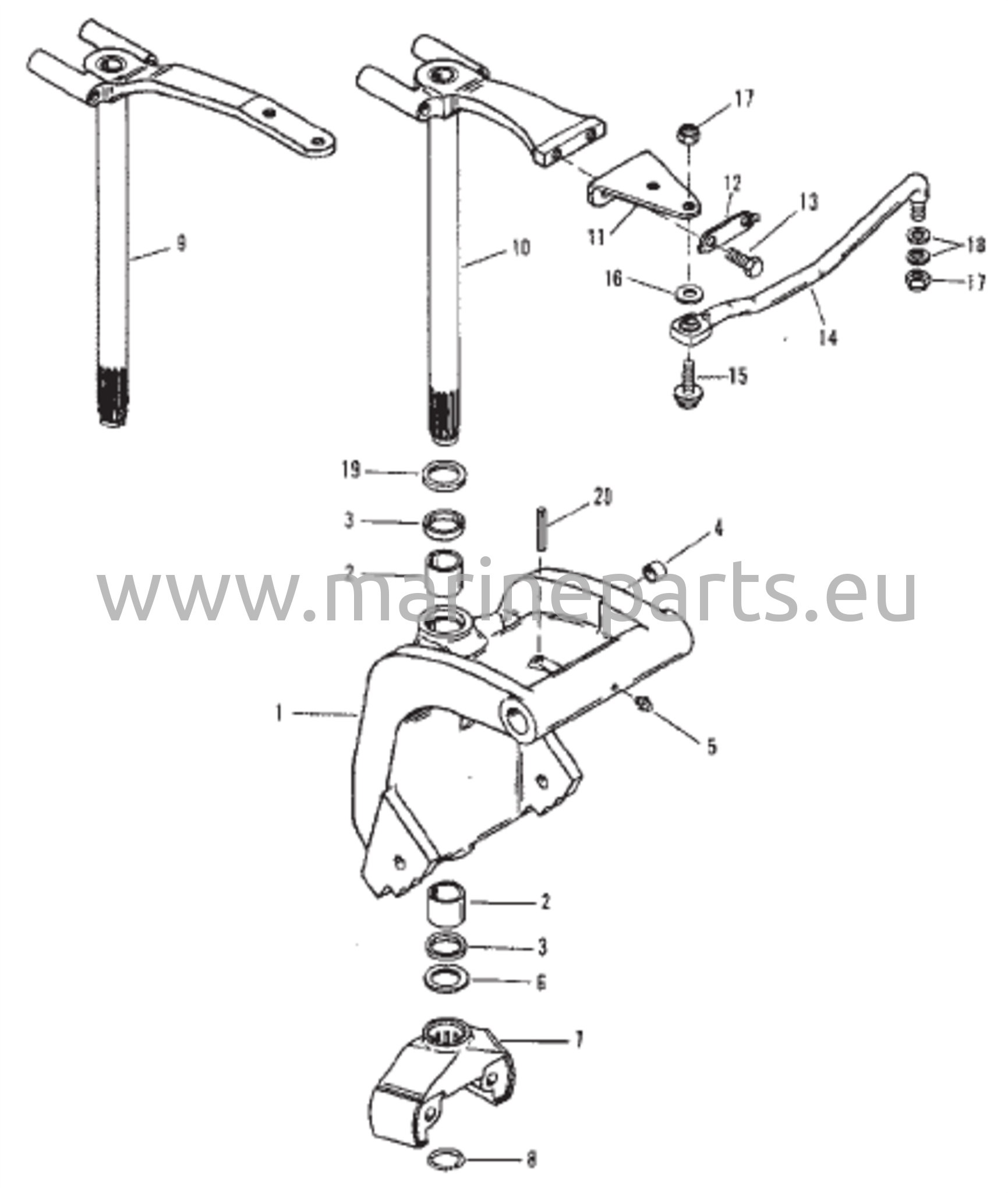 Kääntökiinnike (sarjanumero 0D181999 ja sitä alemmat)