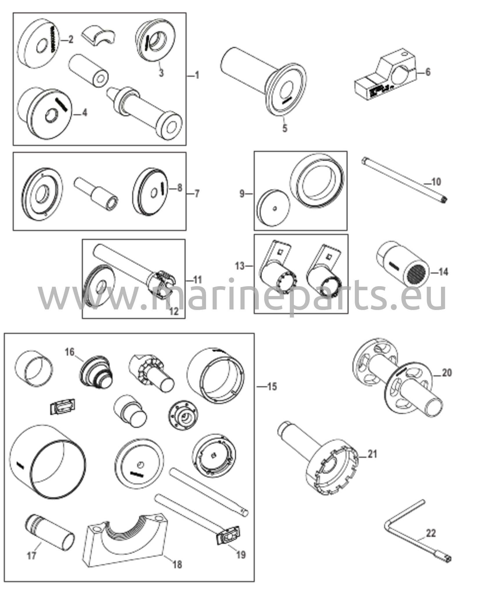 Työkalut Vaihteiston kotelo