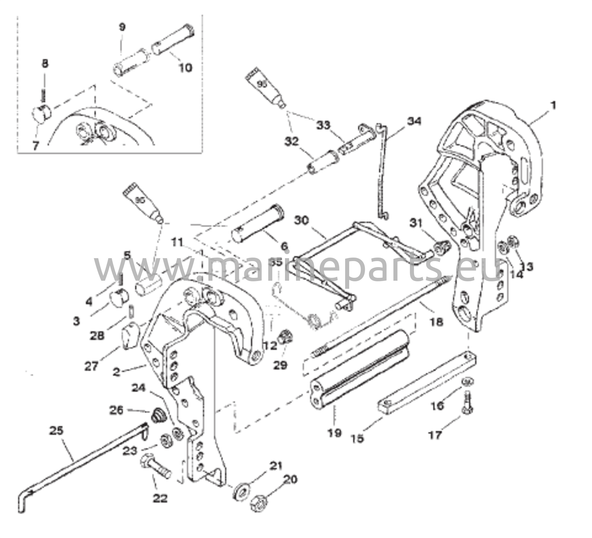 Klemmikiinnike kaukosäätimelle