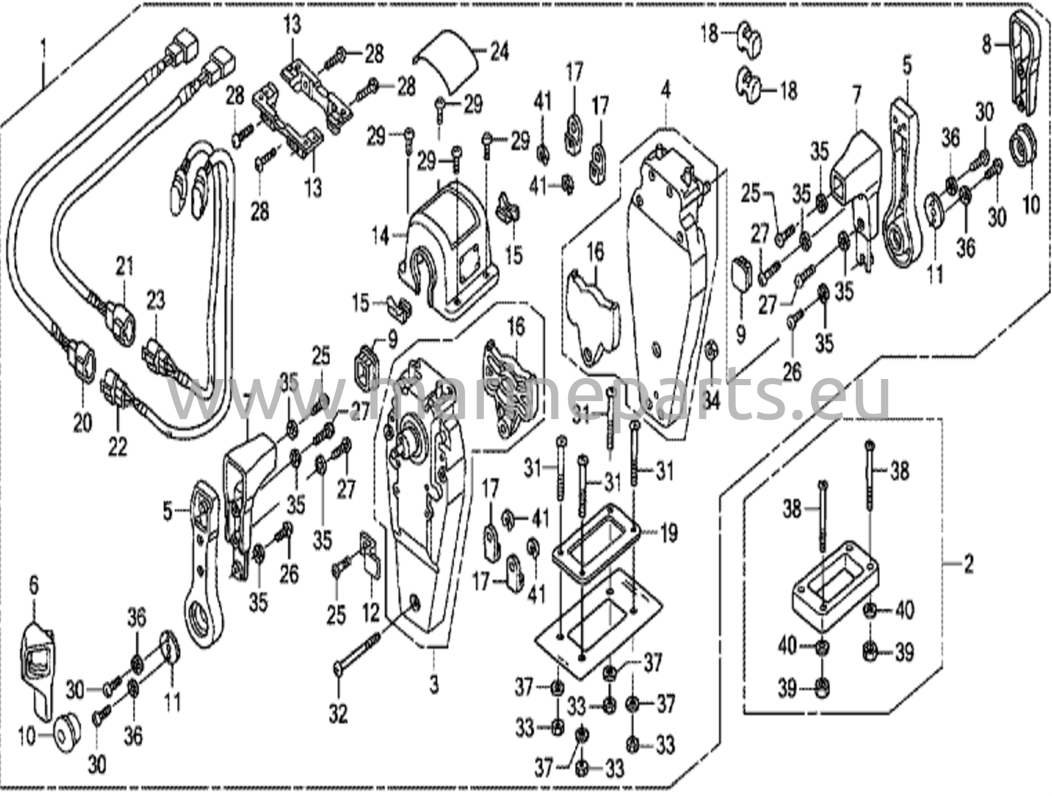 Fjärrkontroll (toppsatt dubbeltyp) (höger)