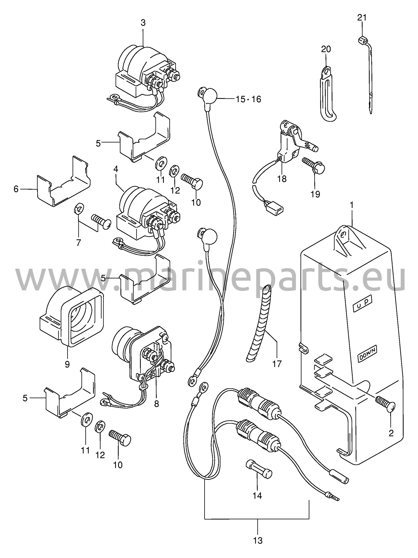 Elektrisk udstyr (DT75TC, DT85TC) 2/2
