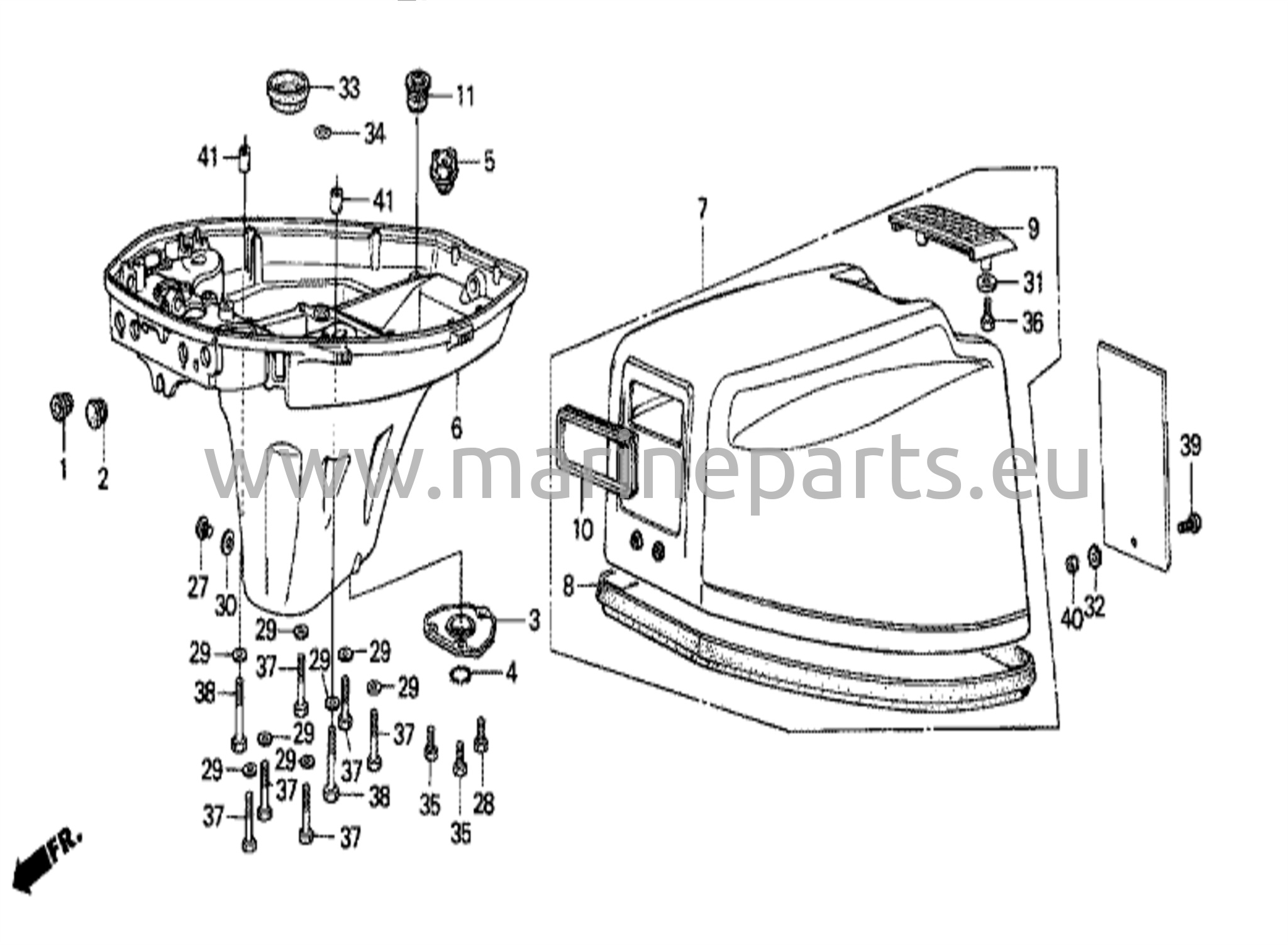 Oljehus / motorlock (1)