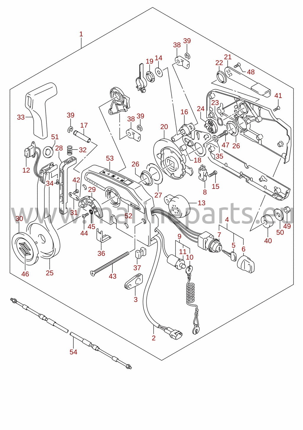 Reglage (DF40A, DF40AST, DF50A, DF50AVT, DF60A, DF60AVT) (tillval)