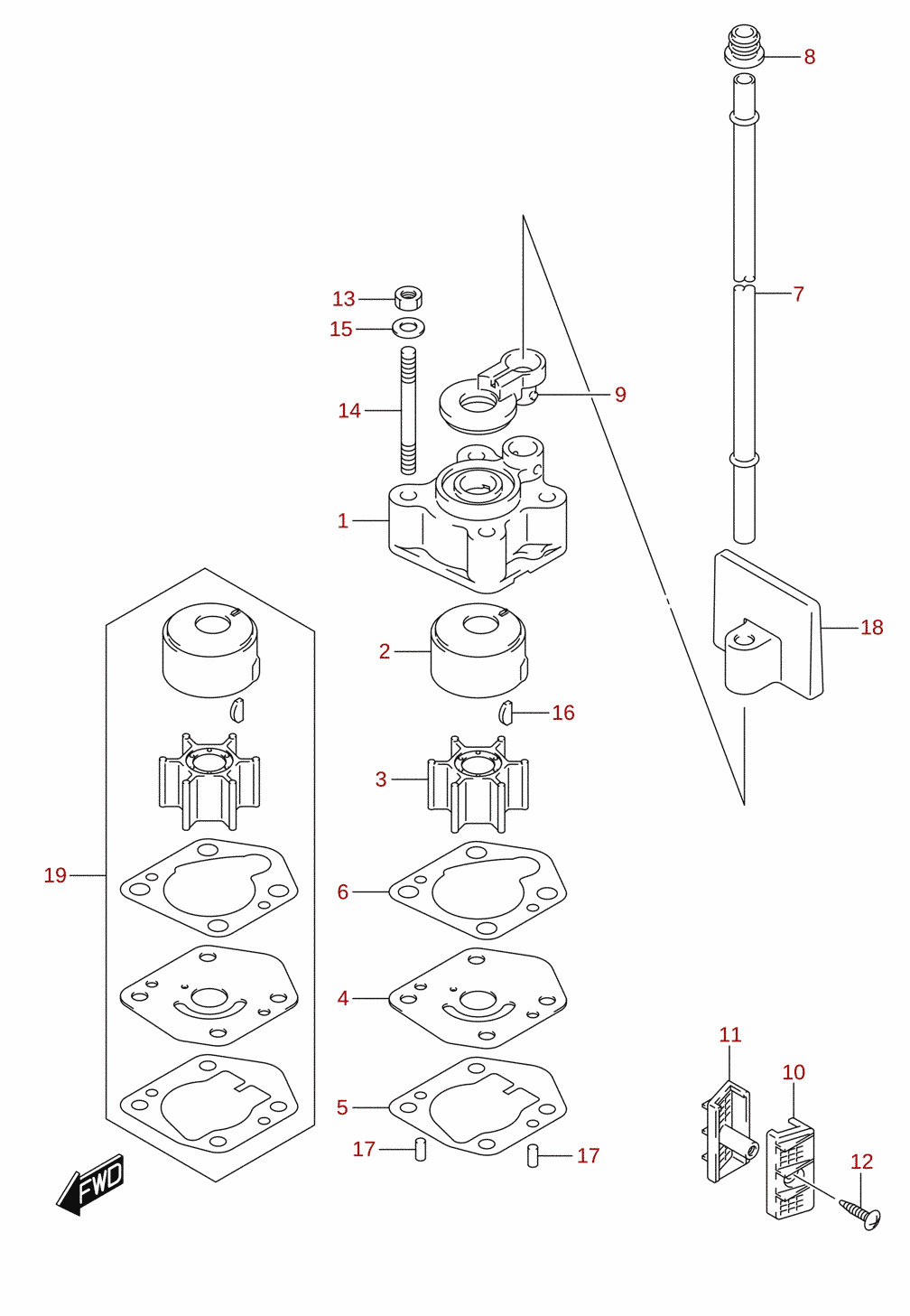 Pompe à eau 1/2