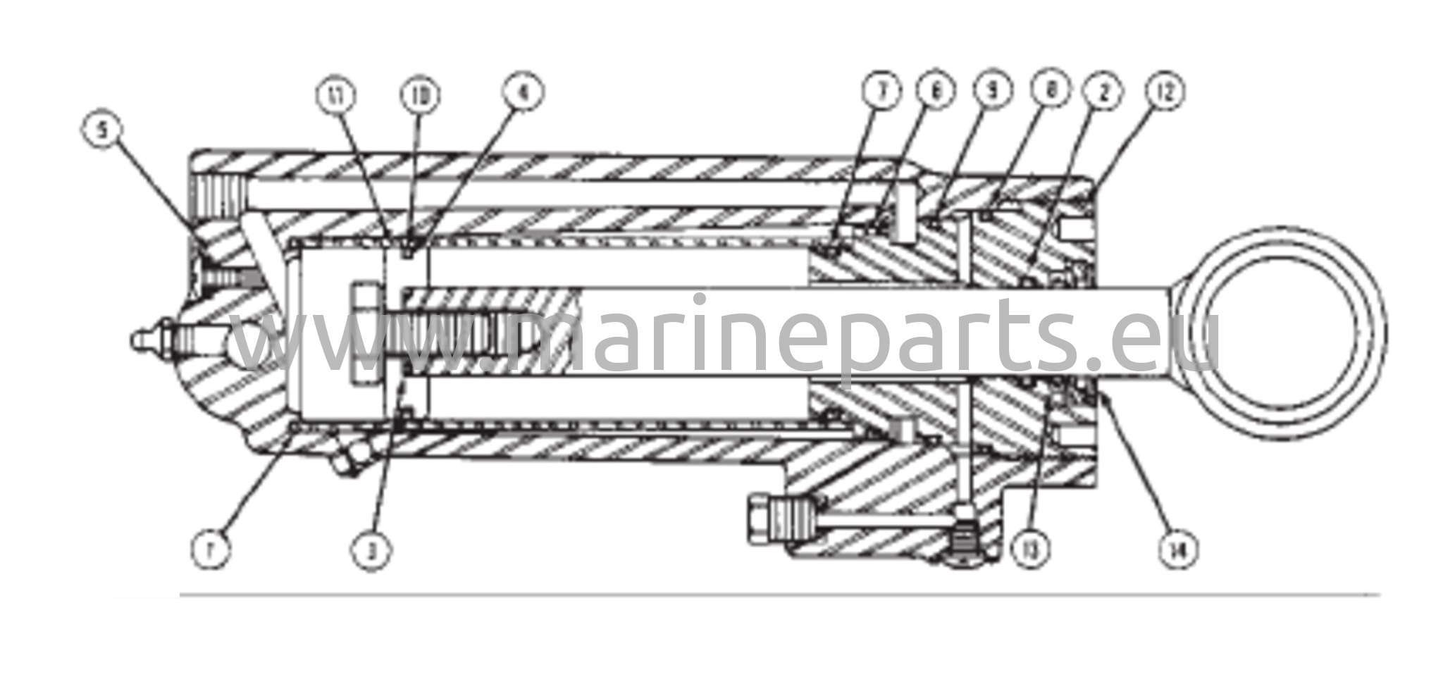 Power Trim Cylinder Repair Kits (Use with 76509A3) 
