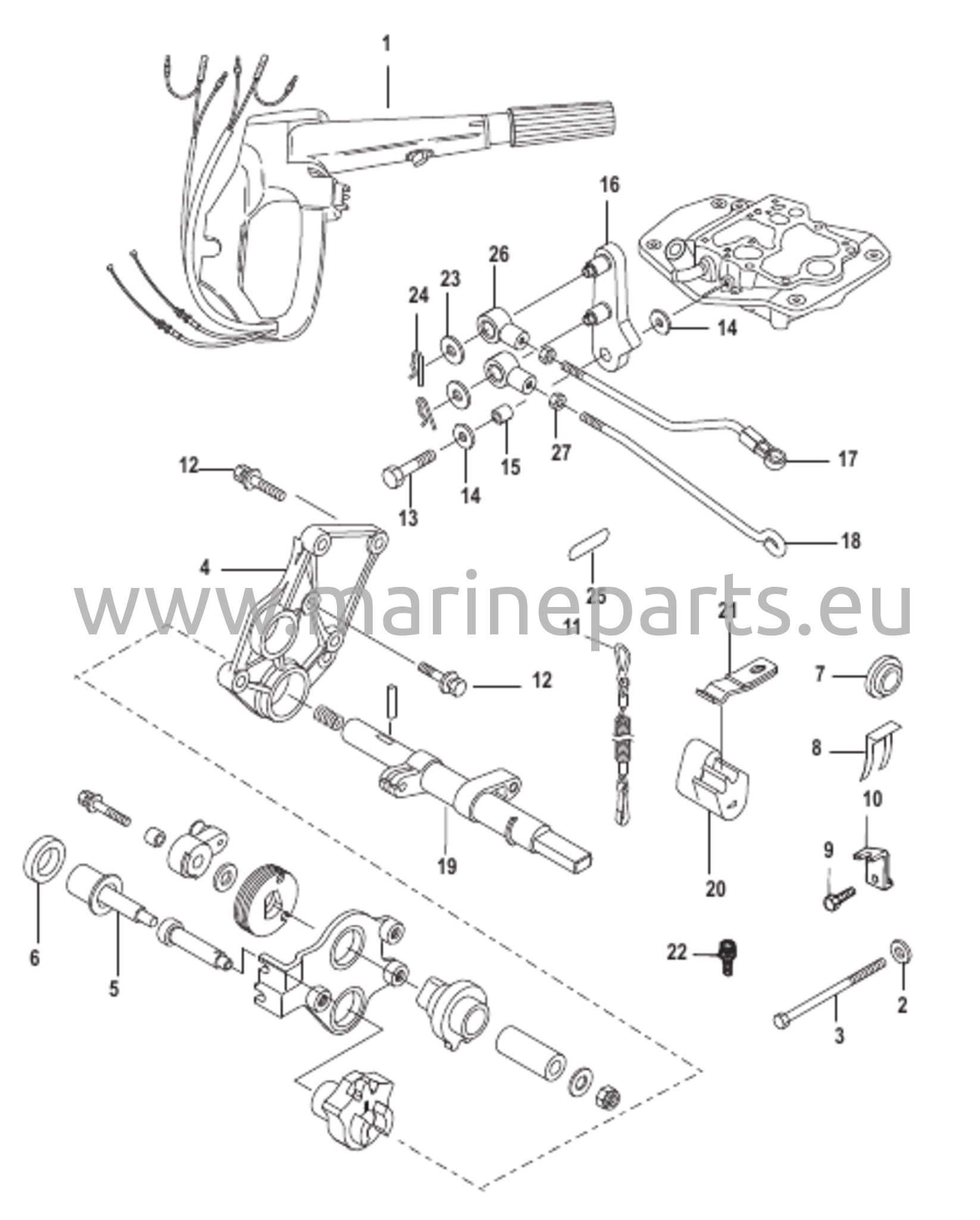 Kääntökahvan muuntosarja 25–30 hv (889246A71)