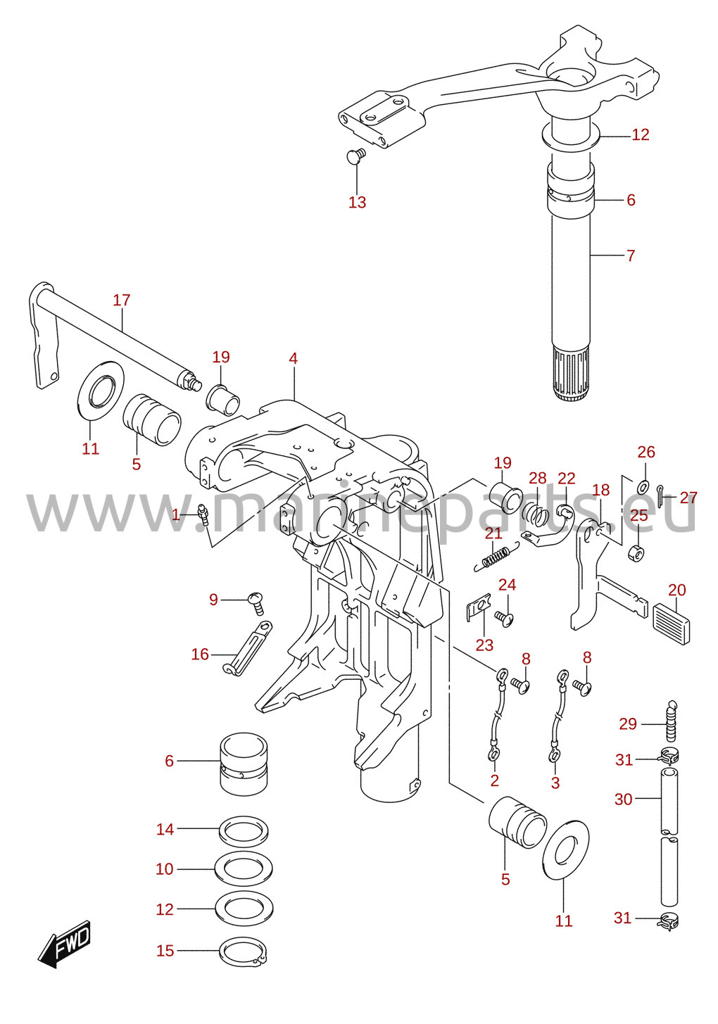 Swivel bracket (DF140)