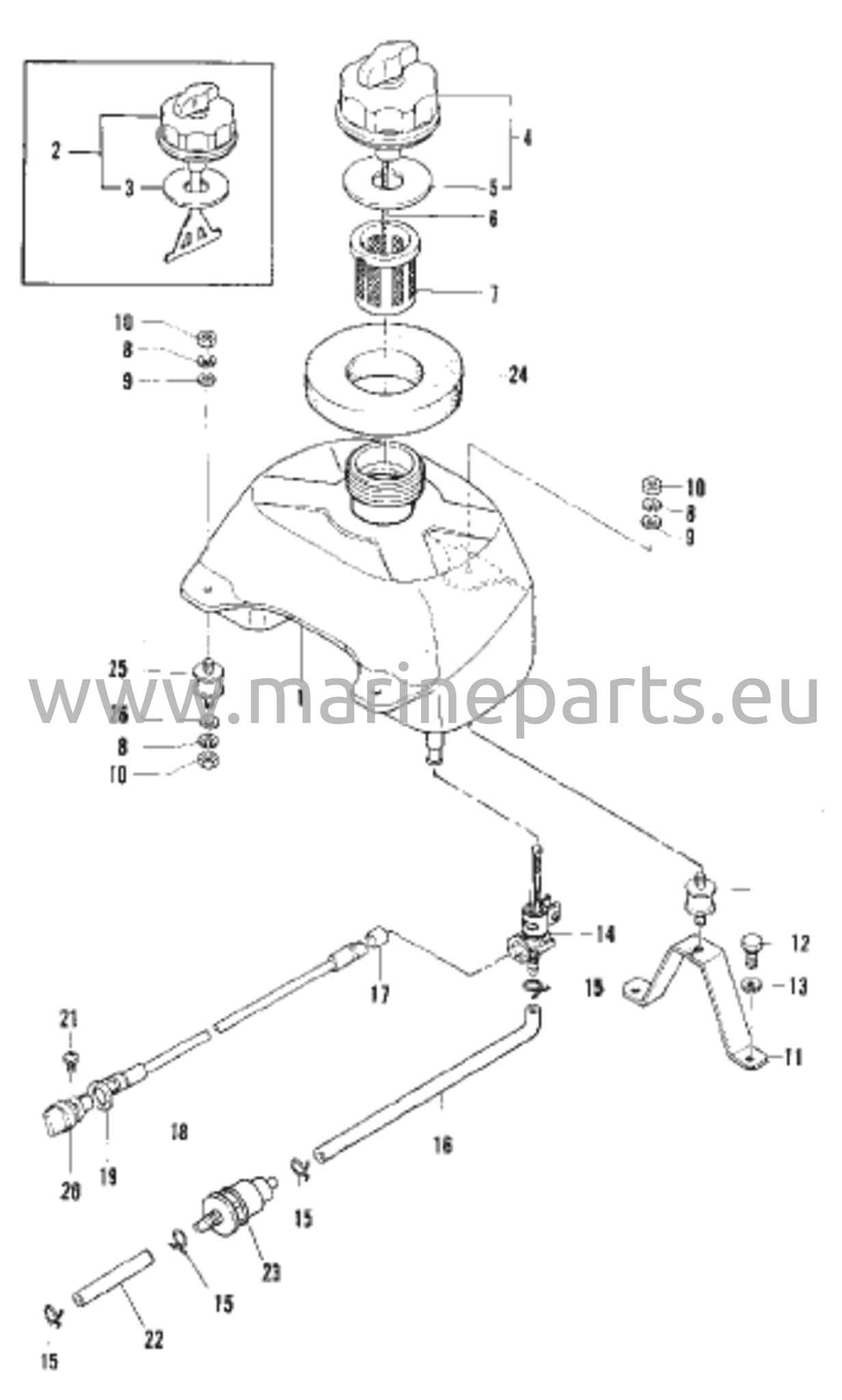 Polttoainesäiliö (4 hevosvoimaa)