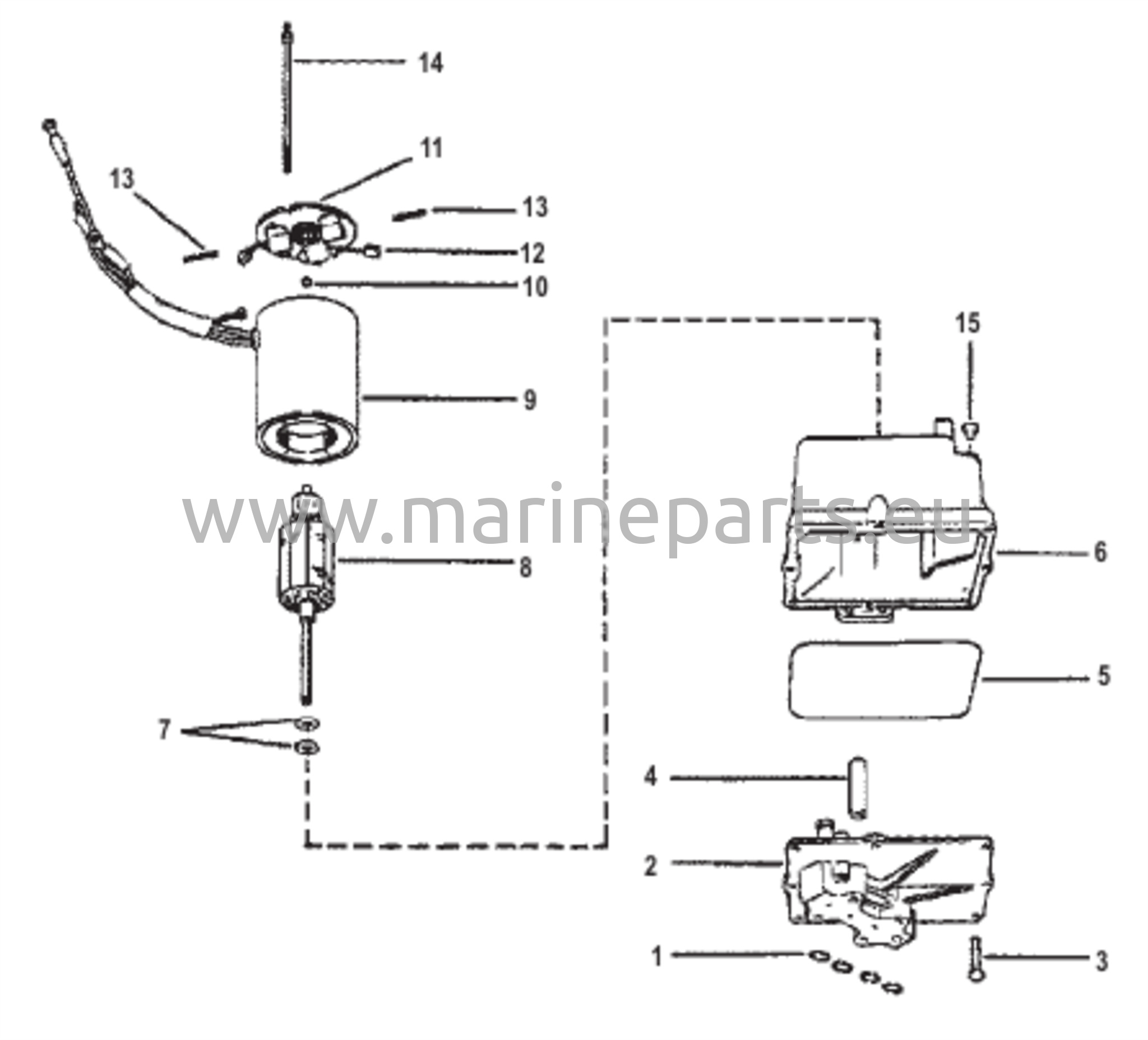 Hydraulipumpun kokoonpano (muovinen säiliö)