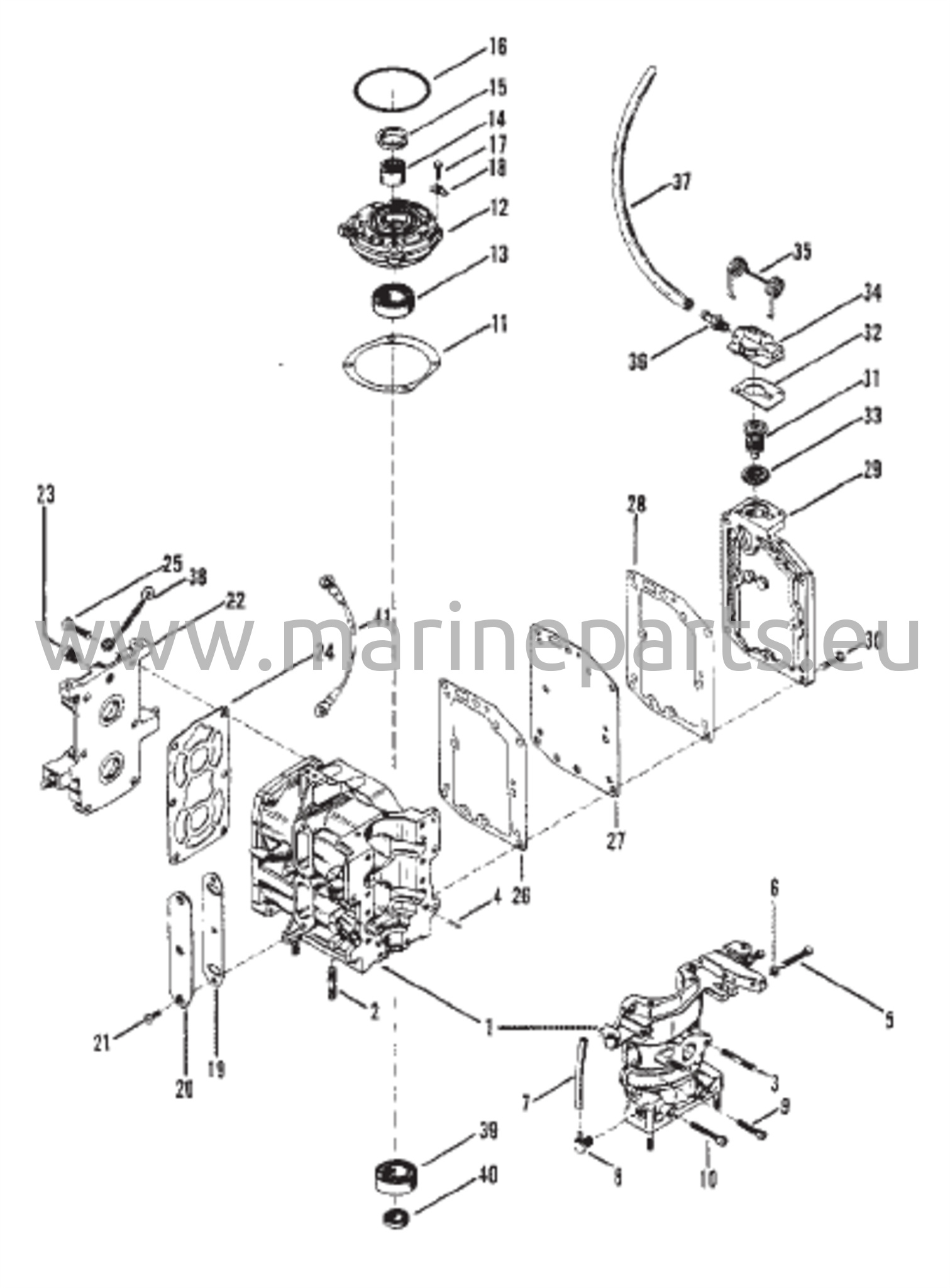 Sylinterilohko ja kampikammio