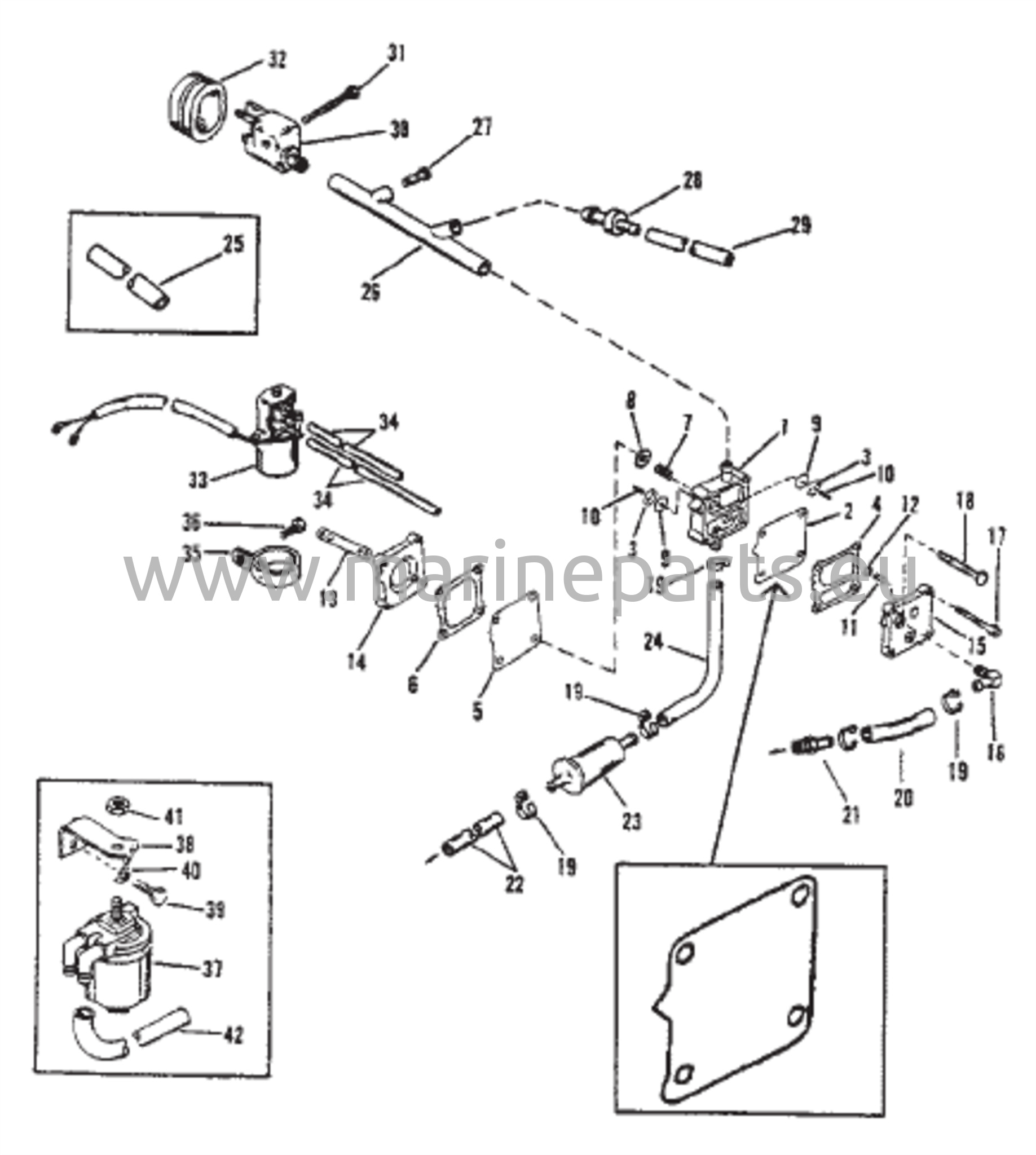 Polttoainepumppu (käytettävä yhdessä linjatarkistusventtiilin kanssa)
