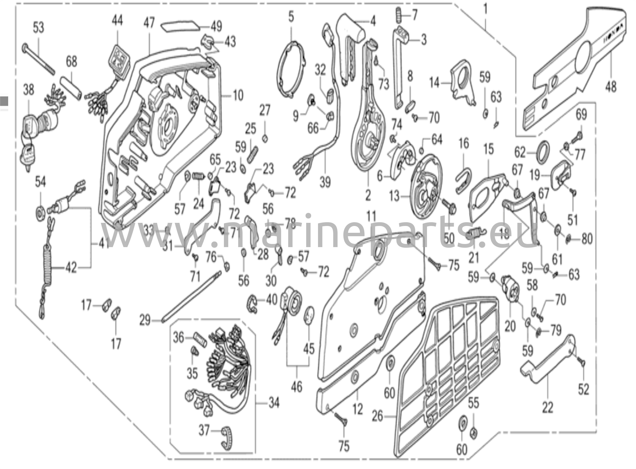 Kaukosäädin (Hi-Lex) (kahvansuoja = harmaa)