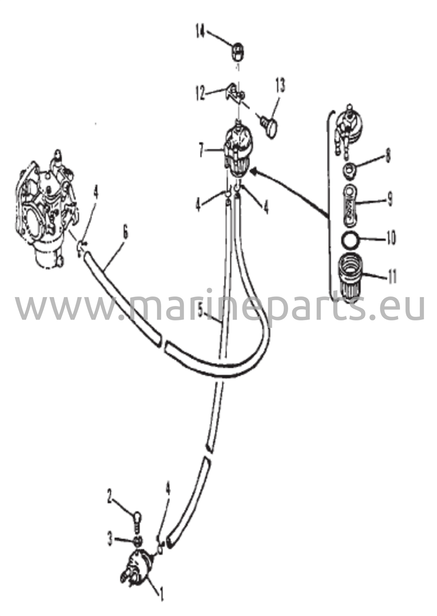 Fuel lines and filter 
