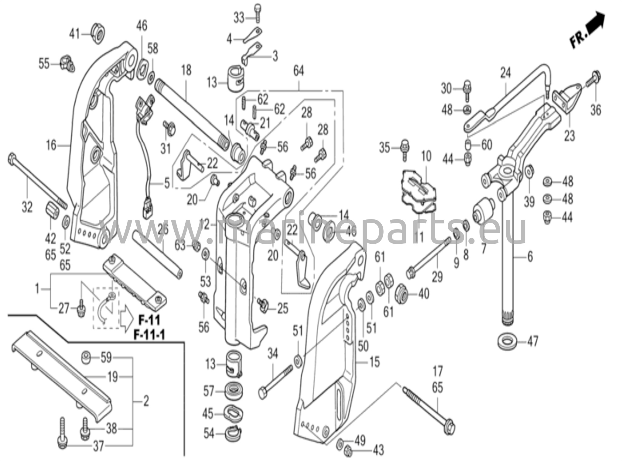 Peräpeili/tukikannatin ja kääntötelakka