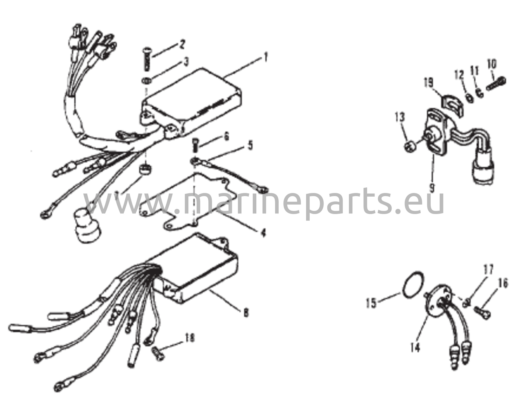 Detonaation ohjain/Lämpötila-anturi