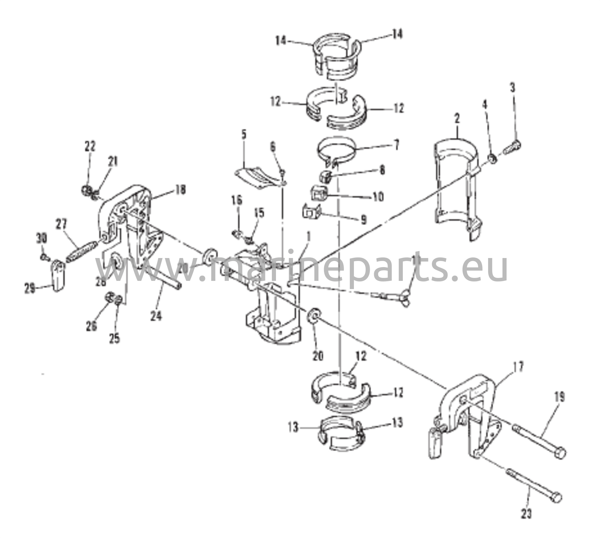 Clamp and swivel bracket 