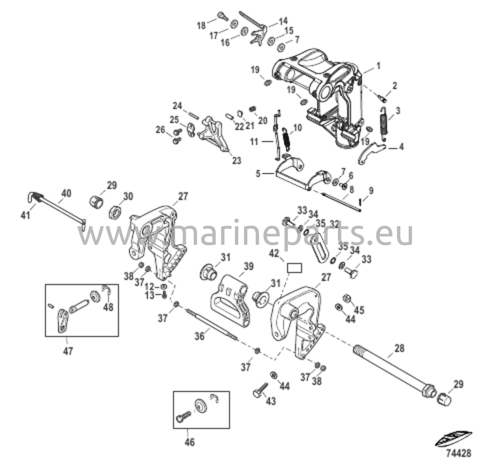 Kiristinkiinnikkeet/Kääntyvä kiinnike Manuaalinen kallistus