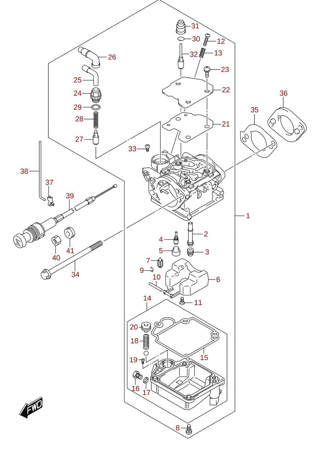 Karburaator (DF9.9A)