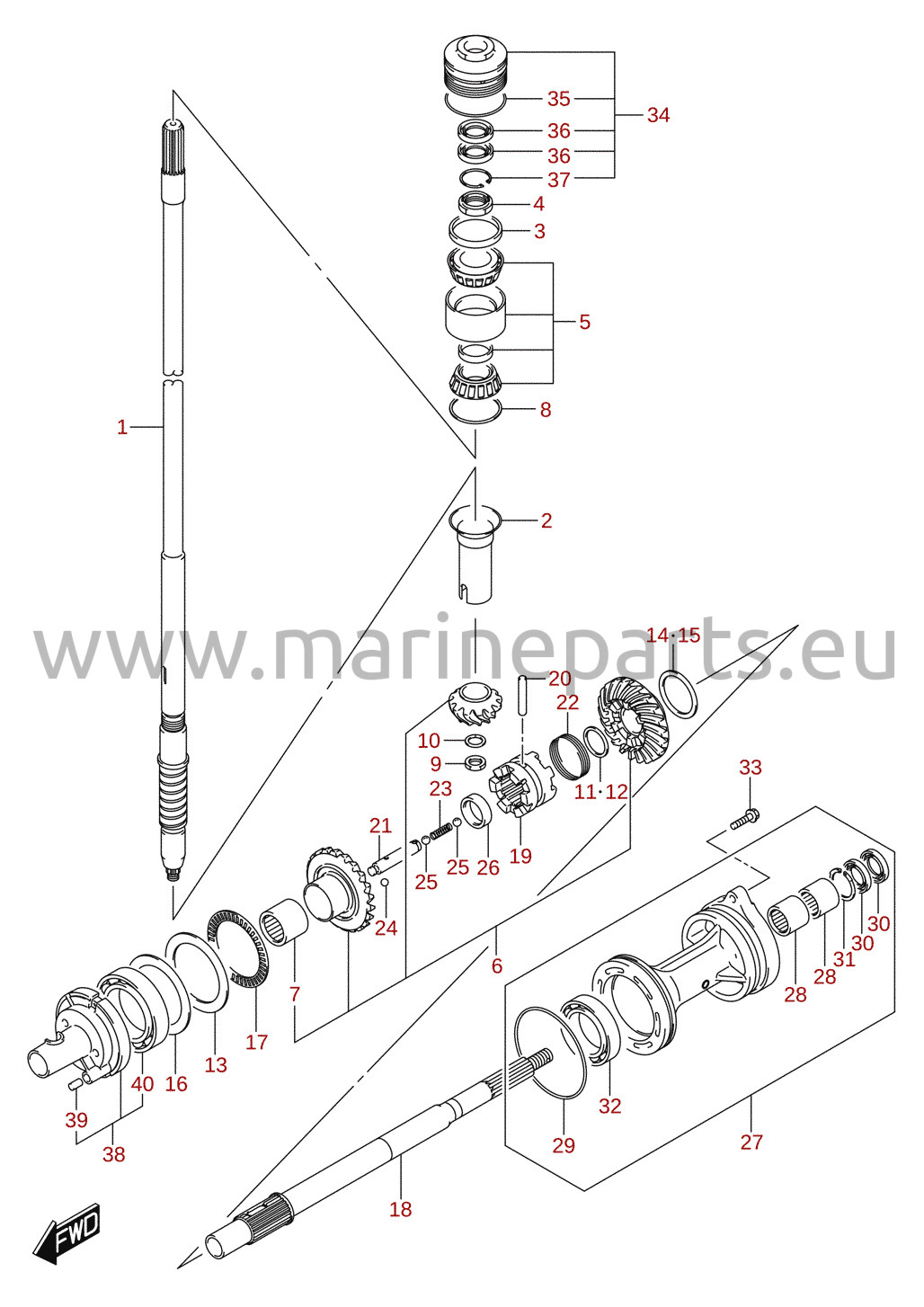 Transmission (DF150T, DF175T)