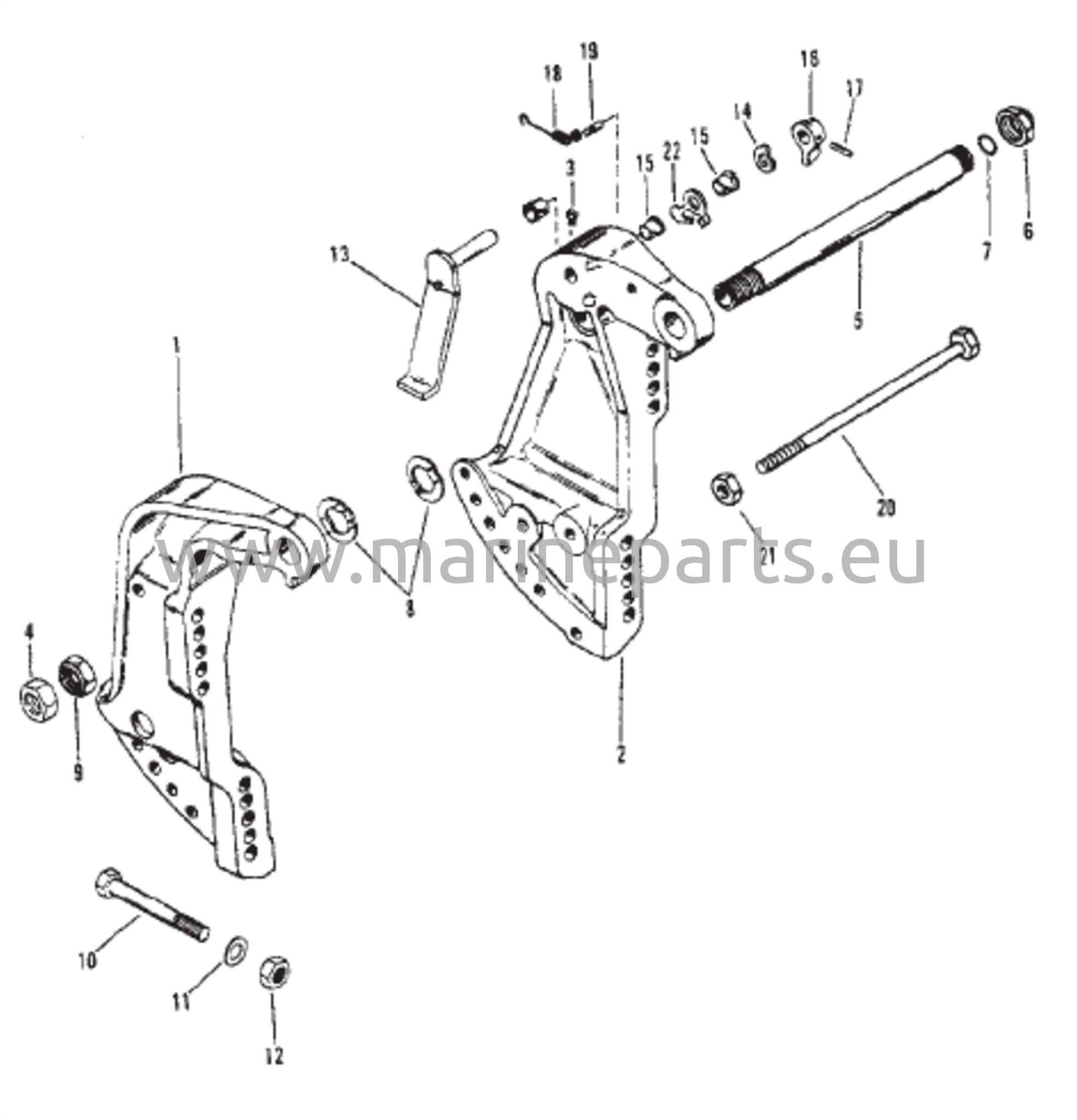 Peräpeilin kiinnikkeet