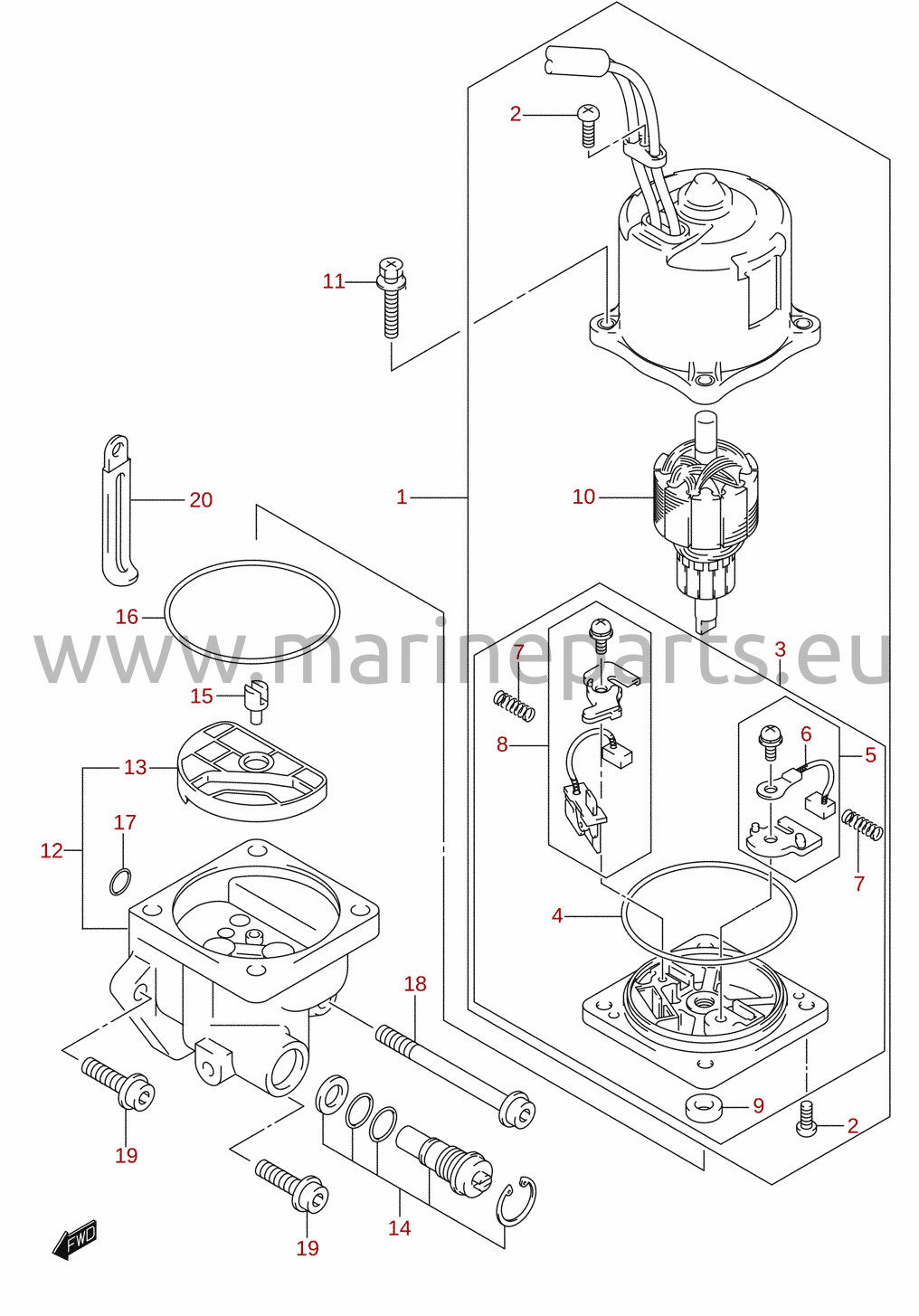 PTT-moottori (L-transom) (DF200T)