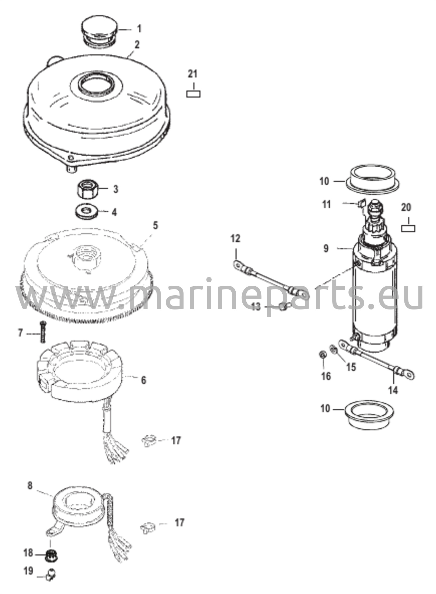 Mäntäkehä ja Käynnistinmoottori