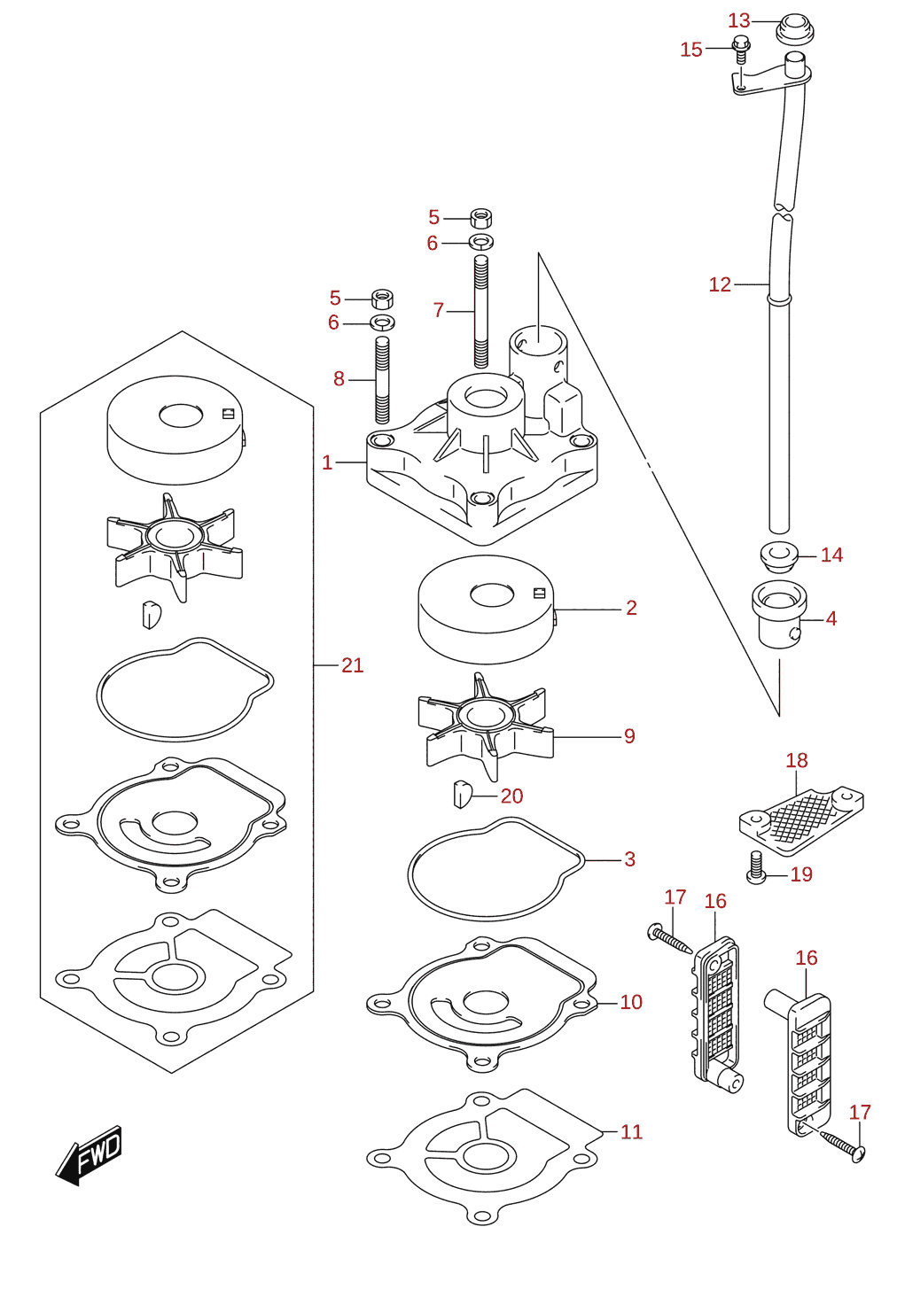 Veepump (DF40A, DF40AQH, DF40AST, DF50A, DF60A)