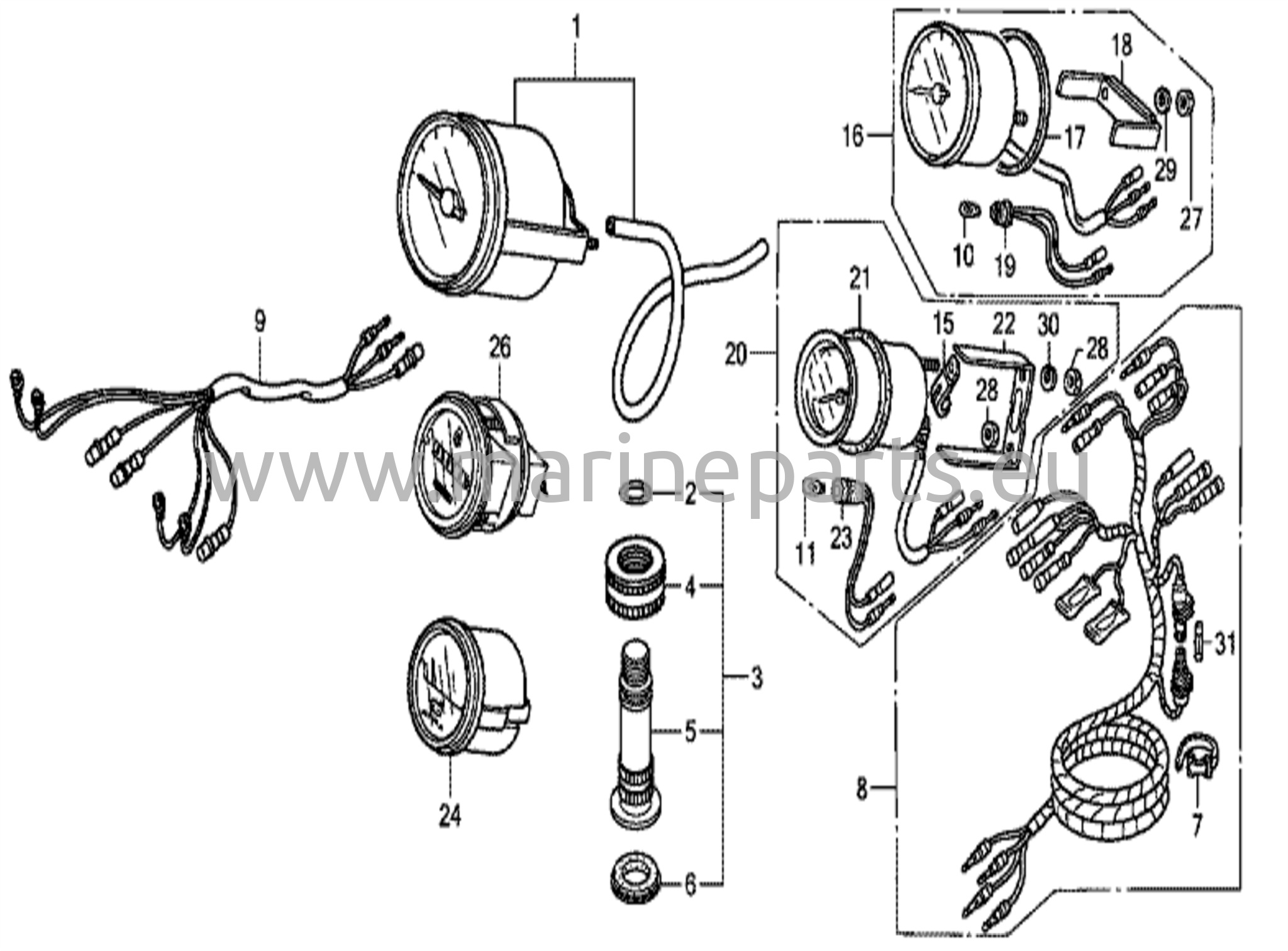 Speedometer/tachometer