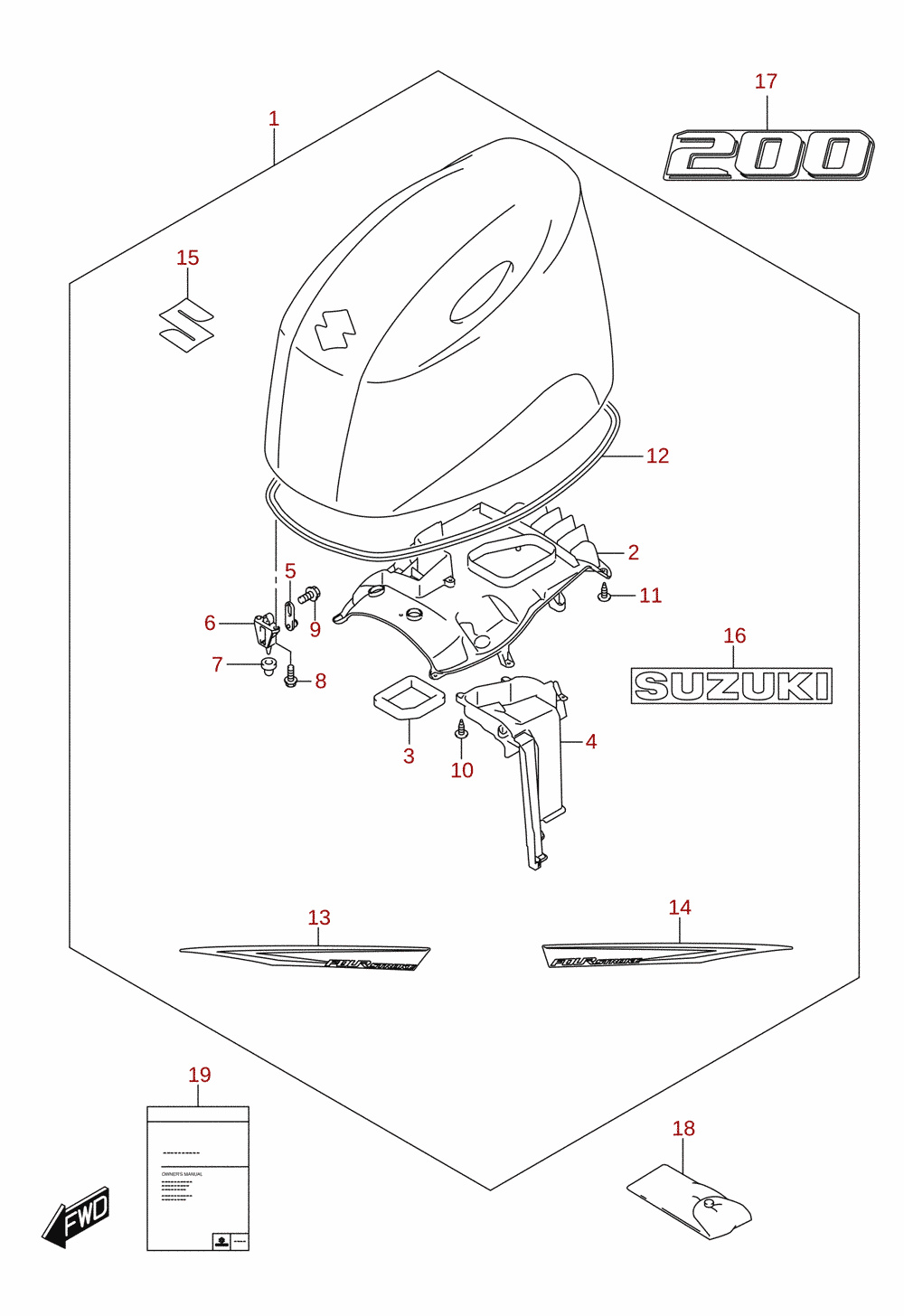 Motorhaube (DF200AP)