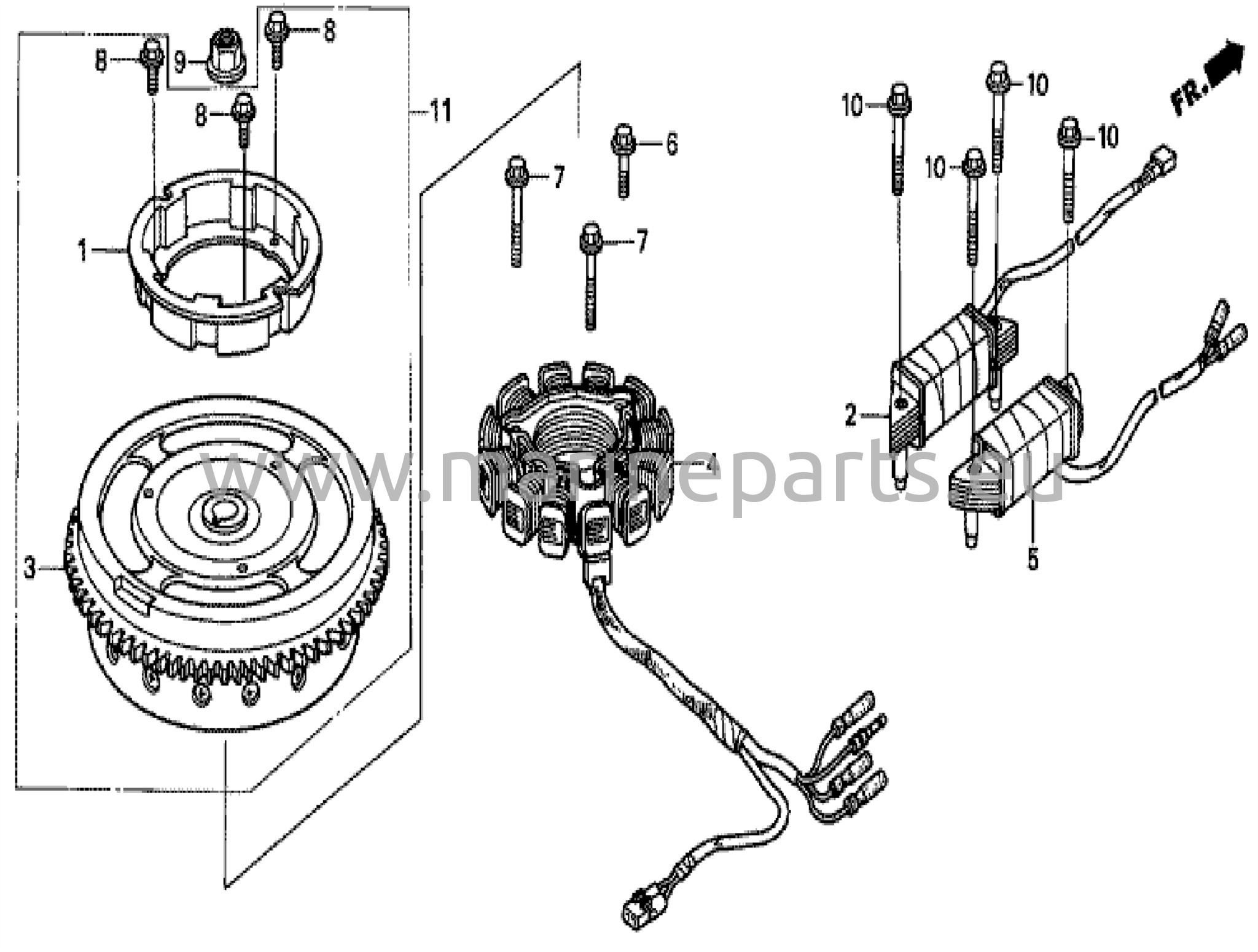 Svänghjul/tändspole