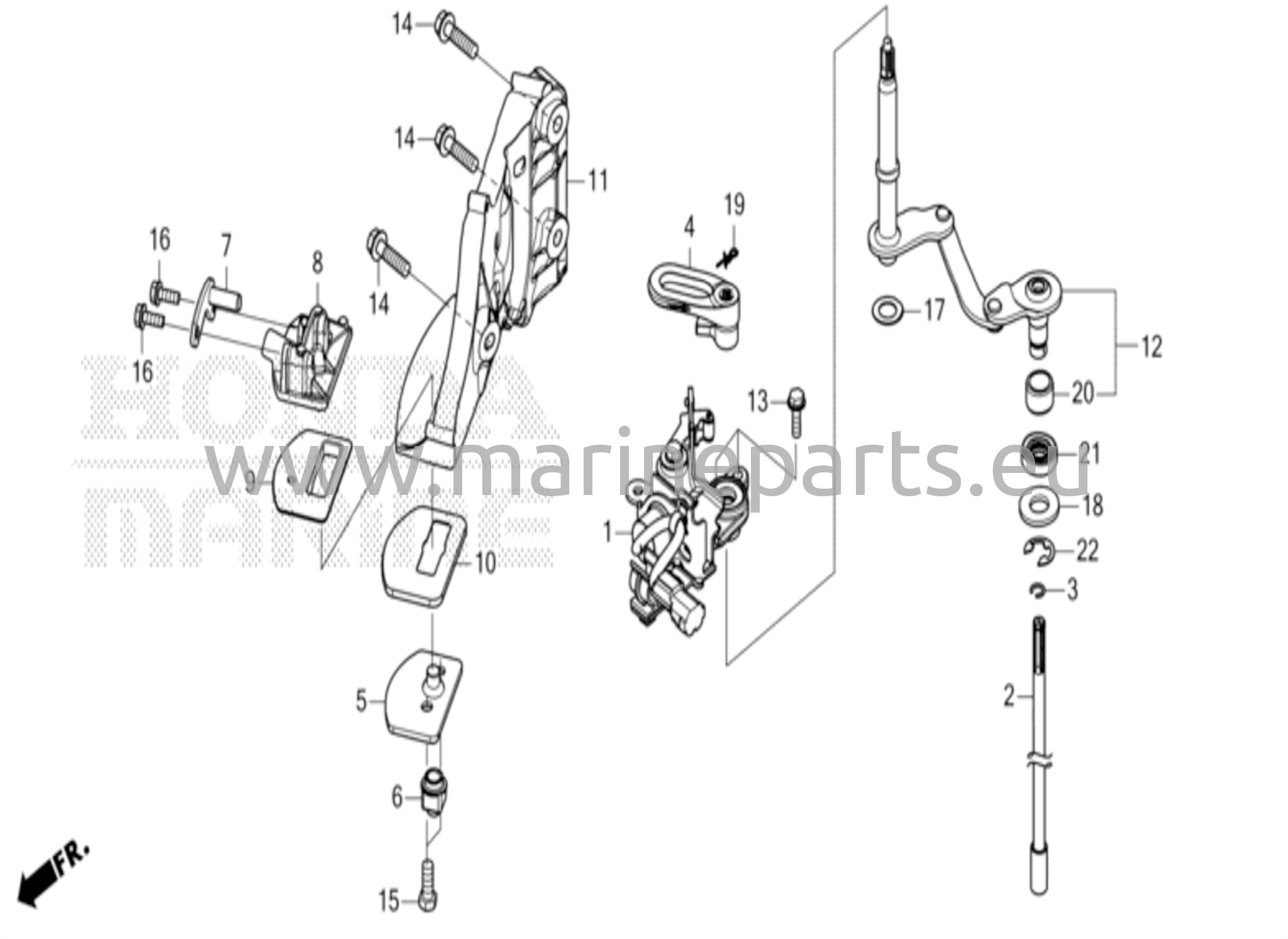 Vaihteensiirtovarsi (DBW)