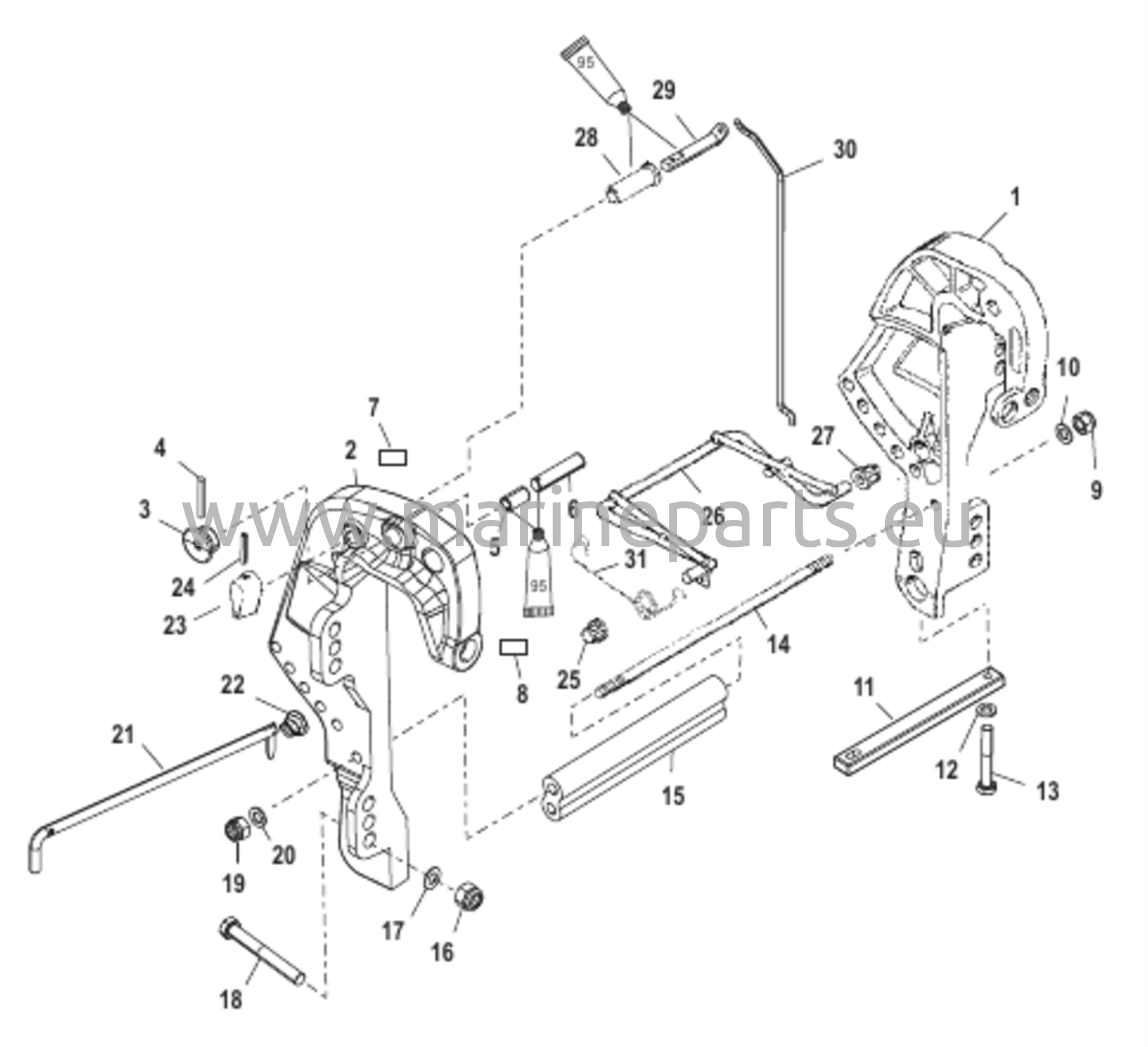 Kiinnitystuki (kaukosäädin)