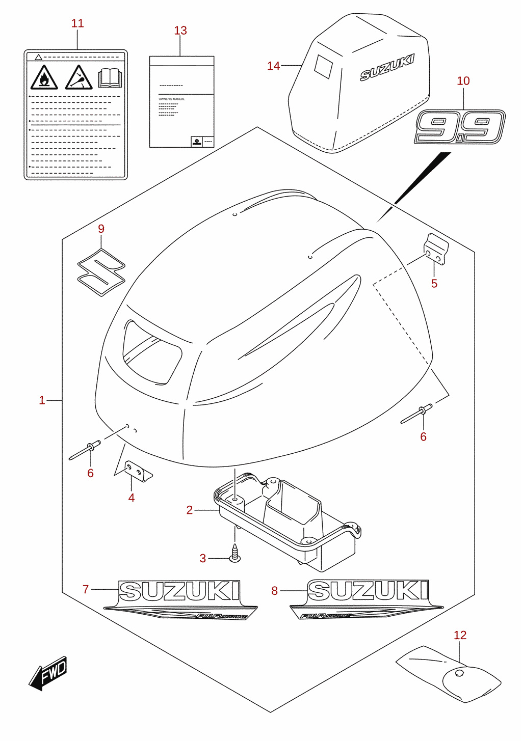 Engine cover (DF9.9)